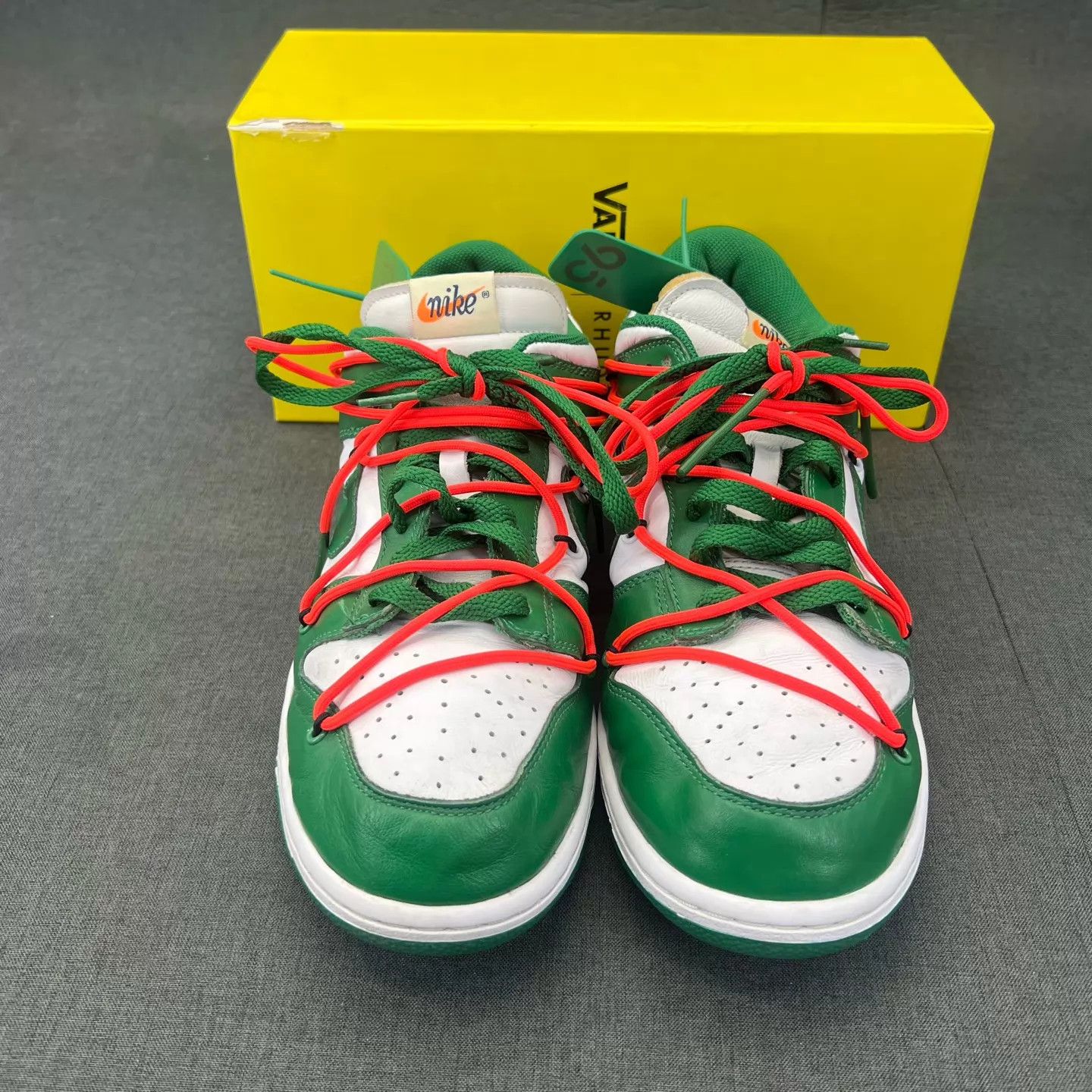 Off-White Off-White x Nike Dunk White Green Size 45 New With Box Size US 12 / EU 45 - 6 Thumbnail