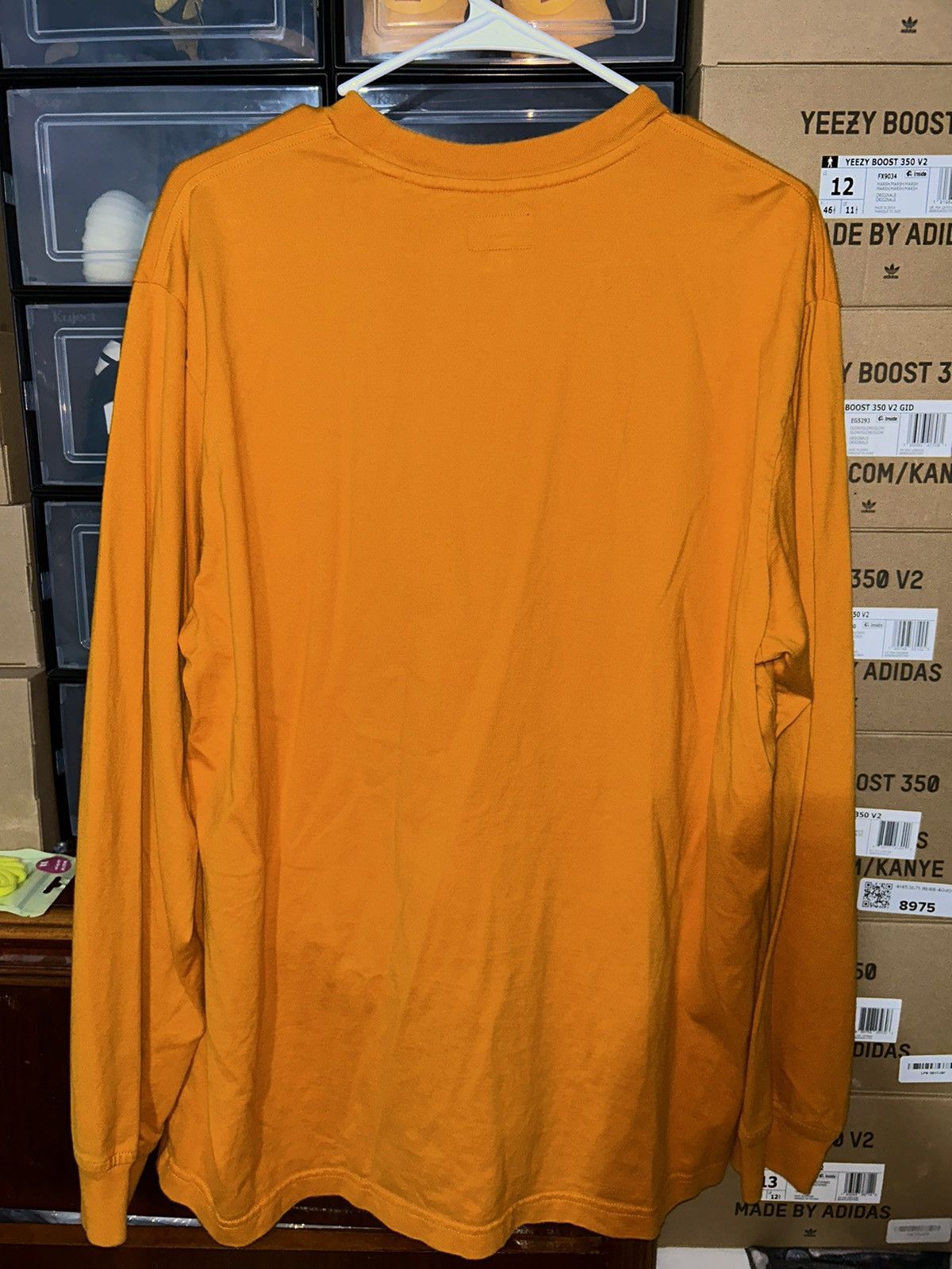 Supreme Supreme Small Box Long Sleeve Tee Dark Orange FW21 Large Size US L / EU 52-54 / 3 - 3 Thumbnail