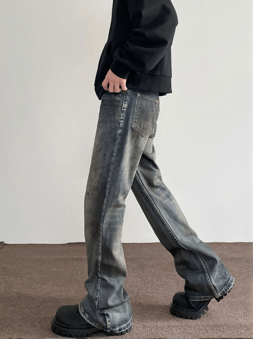 Japanese Brand × Vintage American retro dirtyfit washed distressed ink-splashed jeans Size US 32 / EU 48 - 5 Thumbnail