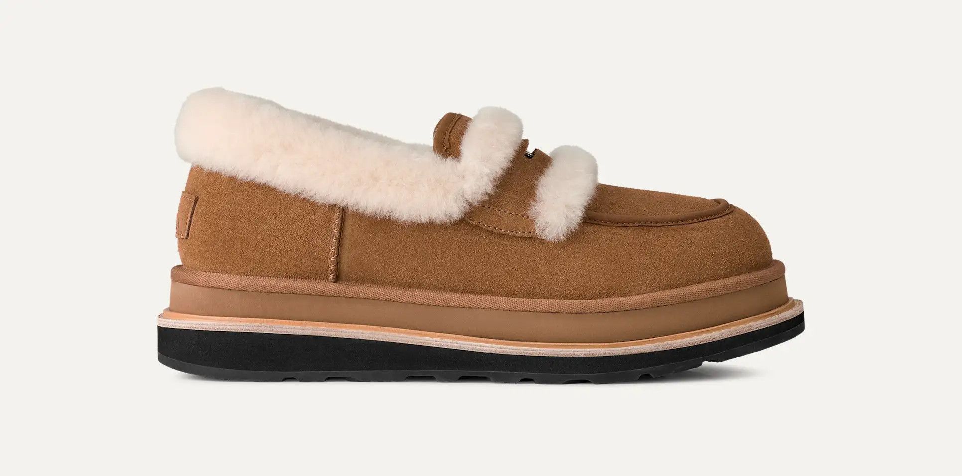 Sacai × Ugg UGG x sacai Shearling Loafer suede Chestnut Size US 9 / EU 42 - 1 Thumbnail