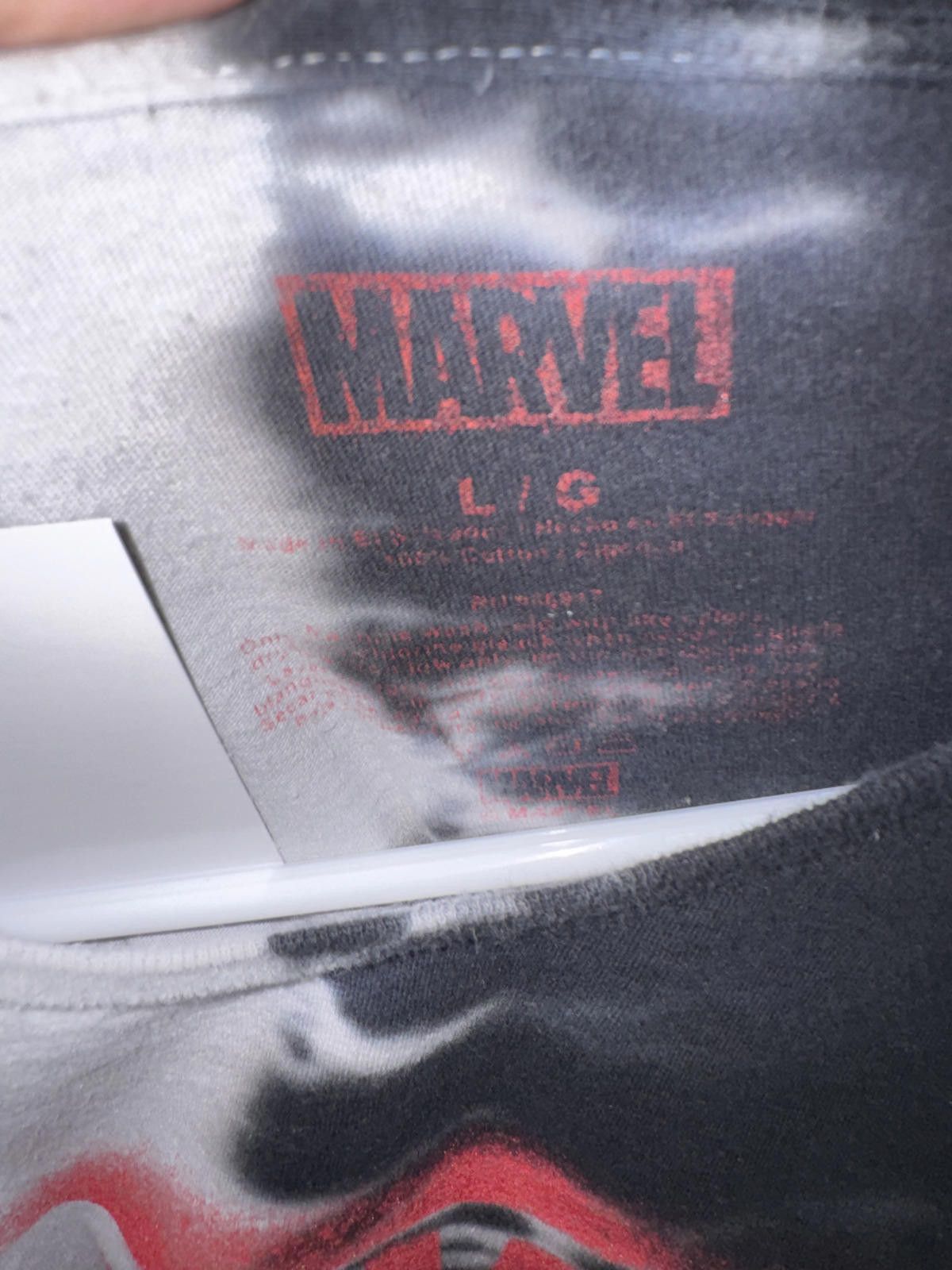 Marvel Comics Marvel Black and Gray Tie-Dye Logo T-Shirt Large Size US L / EU 52-54 / 3 - 2 Thumbnail