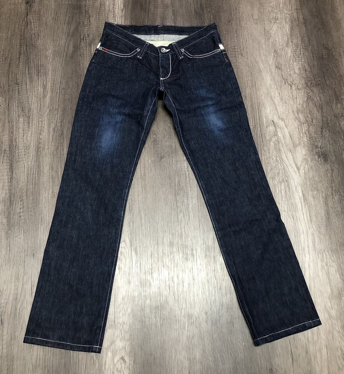Designer × Japanese Brand × Vintage Vintage Chopper Tooth Denim Jeans Rare Design Unisex Size US 30 / EU 46 - 18 Thumbnail