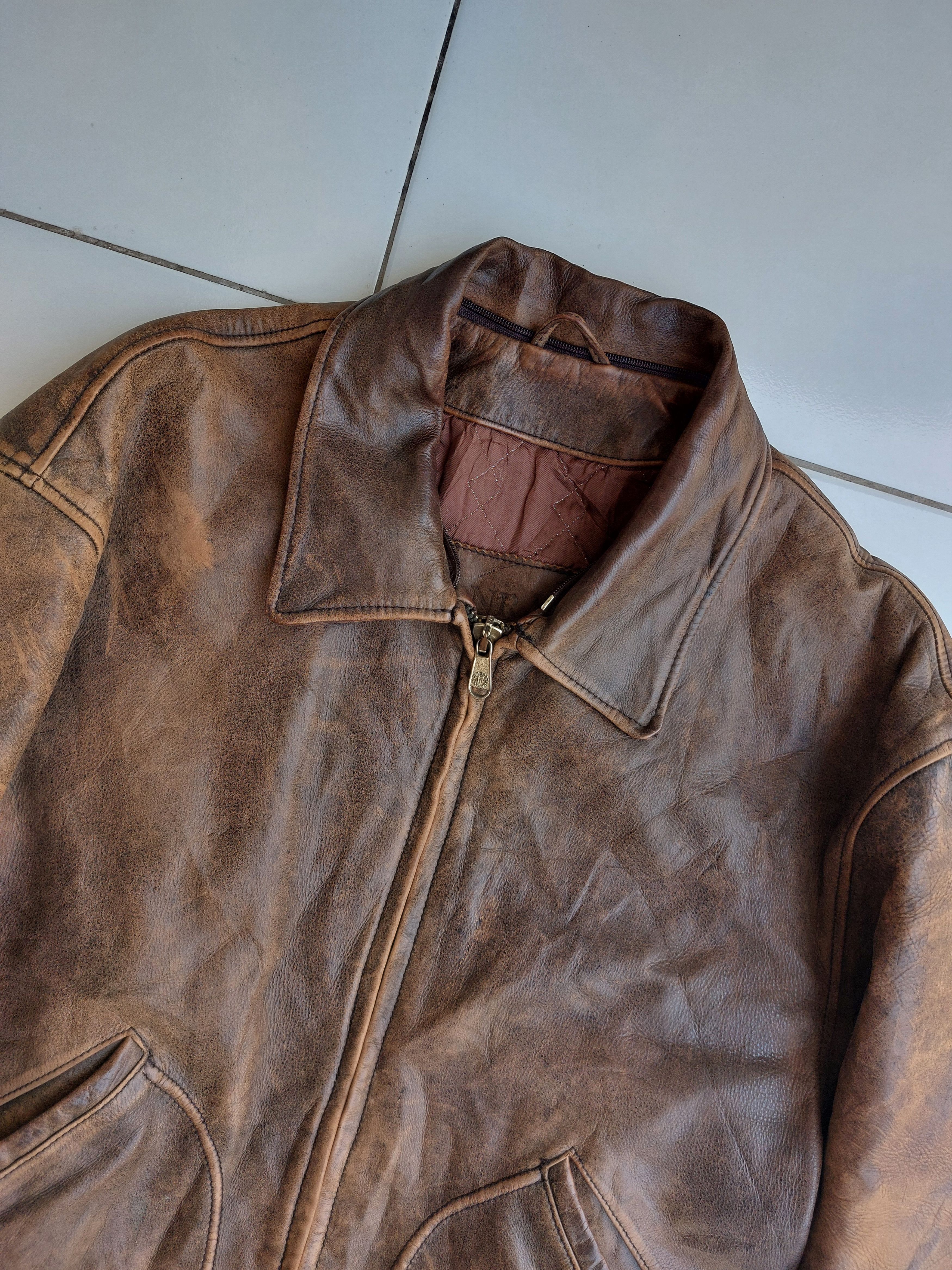 Vintage CONRAD VINTAGE HIGHWAYMAN CLASSIC LEATHER JACKET Size US L / EU 52-54 / 3 - 4 Thumbnail
