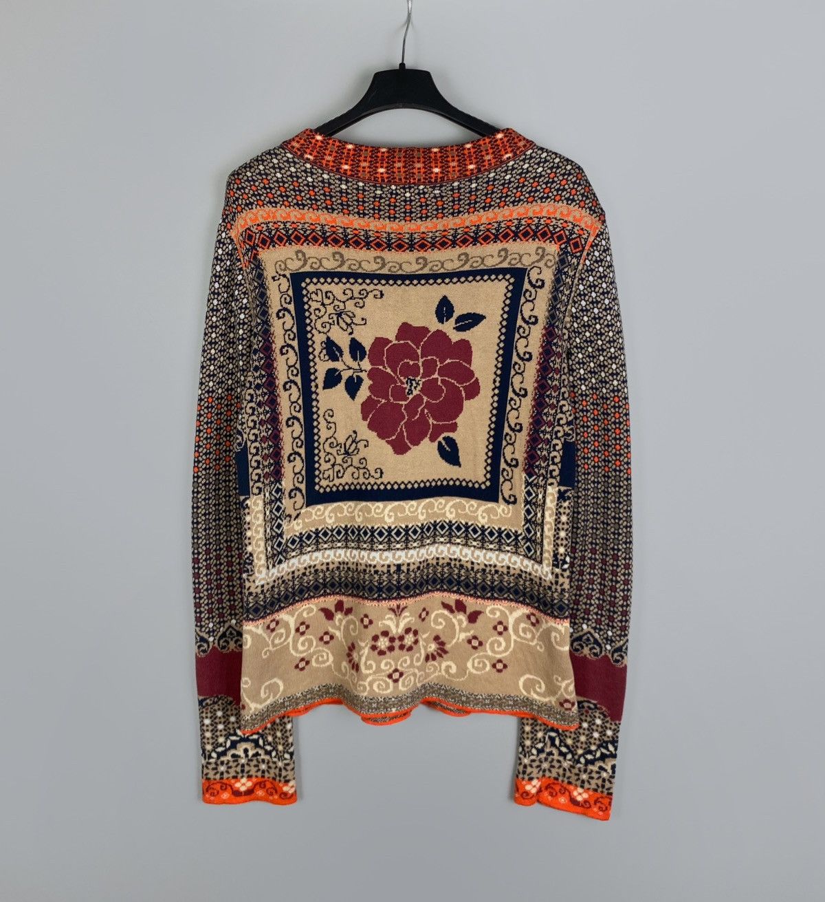 Other Women's IVKO Morocco Pattern Knit Cotton Sweater Size 40 L Size L / US 10 / IT 46 - 3 Thumbnail