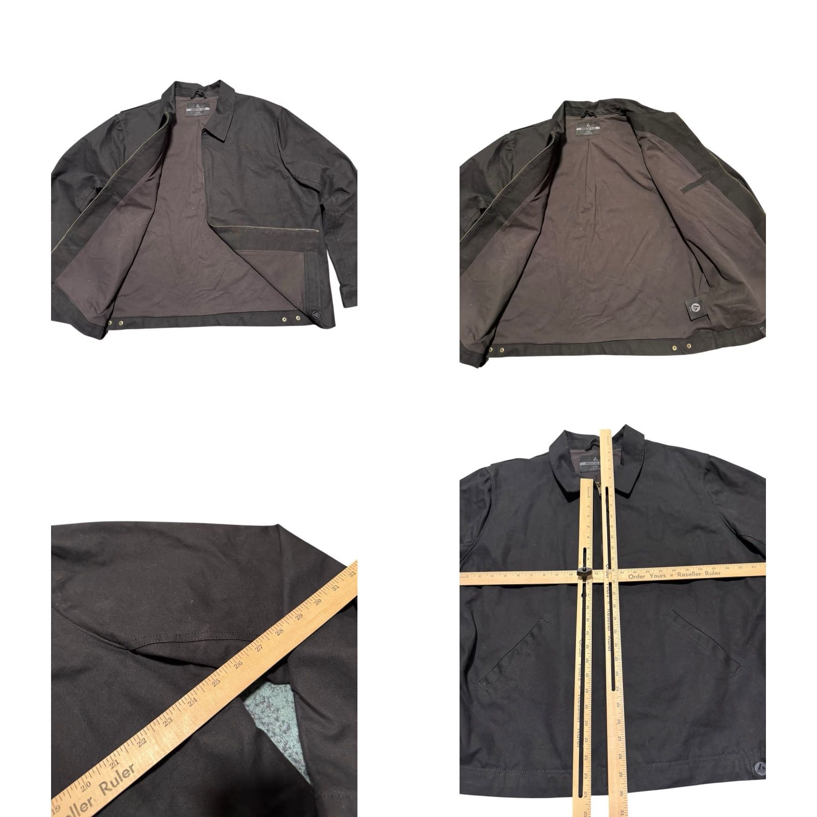 Vintage American Giant Roughneck Mechanics Jacket Mens XXL Black Canvas Zip Chore USA Size US XXL / EU 58 / 5 - 9 Thumbnail