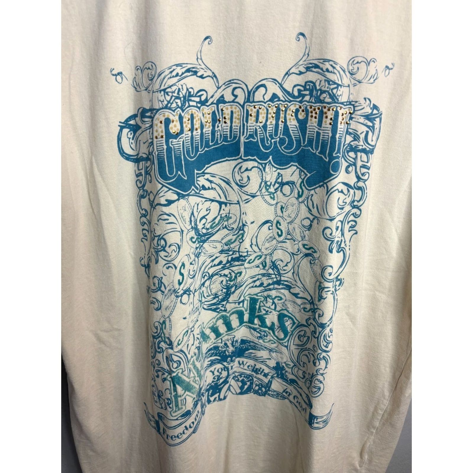 Akademiks VINTAGE Akademiks Tee T-Shirt Crew Neck S/S Men's XL Beige 1366 Graphic Print Music Logo T-Shirt Mens Size US XL / EU 56 / 4 - 2 Thumbnail