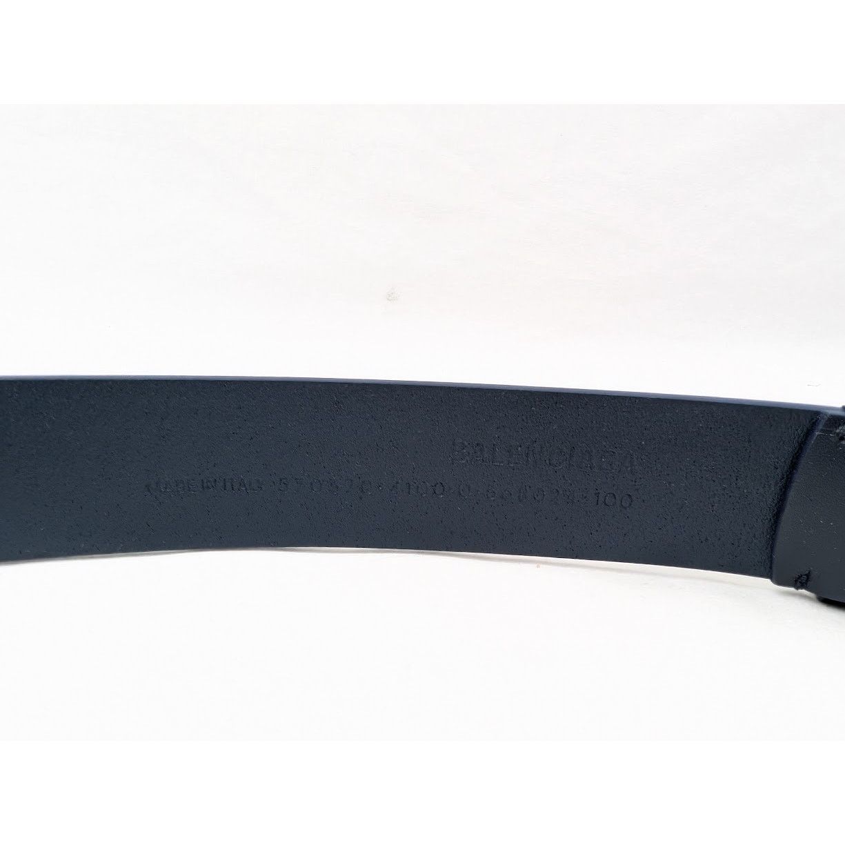 Balenciaga o1rshd1 Size:100 / Natural Calf Large BB Belt in Navy Blue Size 40 - 7 Thumbnail