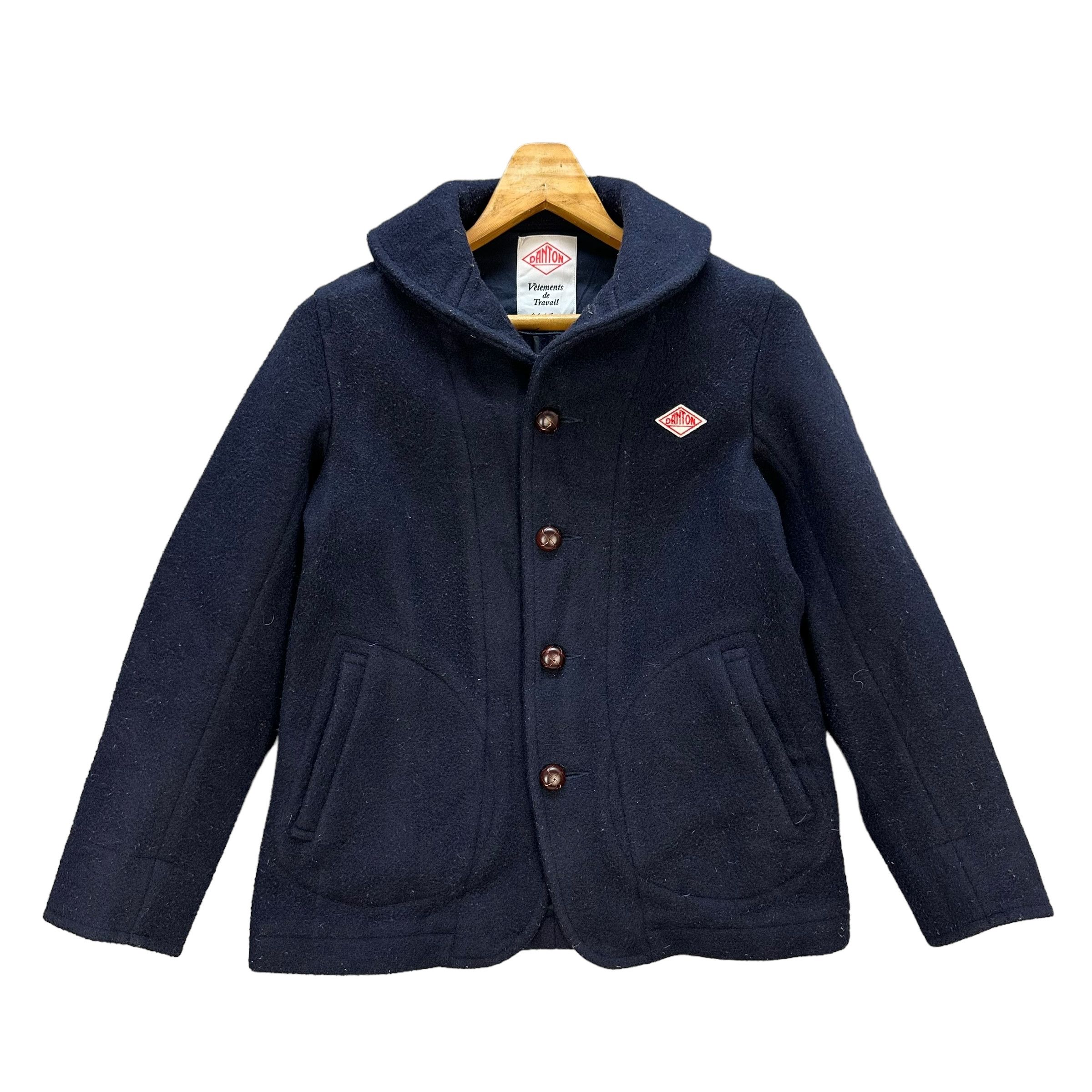 Danton DANTON Made in Japan Navy Blue Wool Coat Jacket #A39-0888 Size US S / EU 44-46 / 1 - 1 Thumbnail