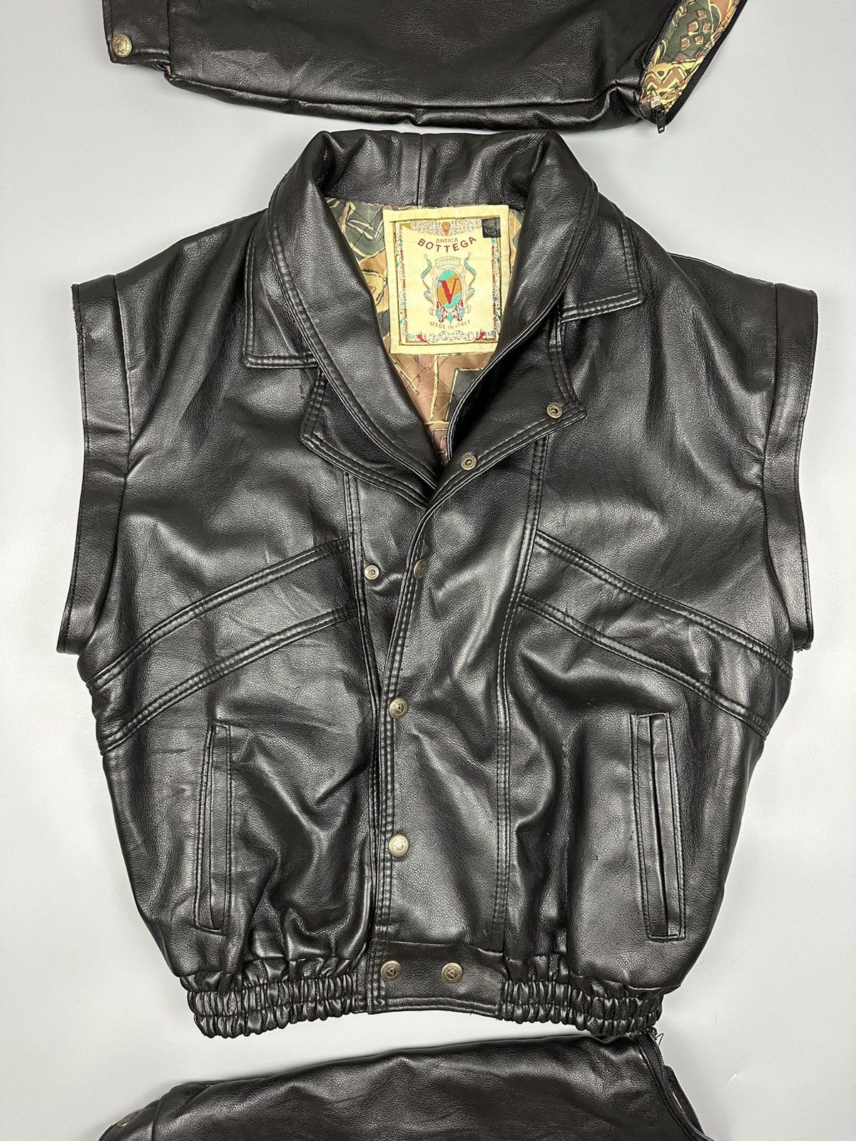 Vintage 🔥Rare Sick🔥Vintage Bottega Soft Leather Jacket Size US L / EU 52-54 / 3 - 2 Thumbnail