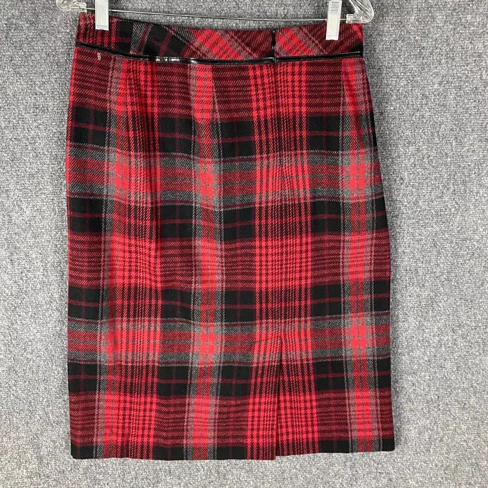 Worthington Worthington Skirt Women's Petite 10P Acrylic Wool Plaid Size 32" / US 10 / IT 46 - 5 Thumbnail