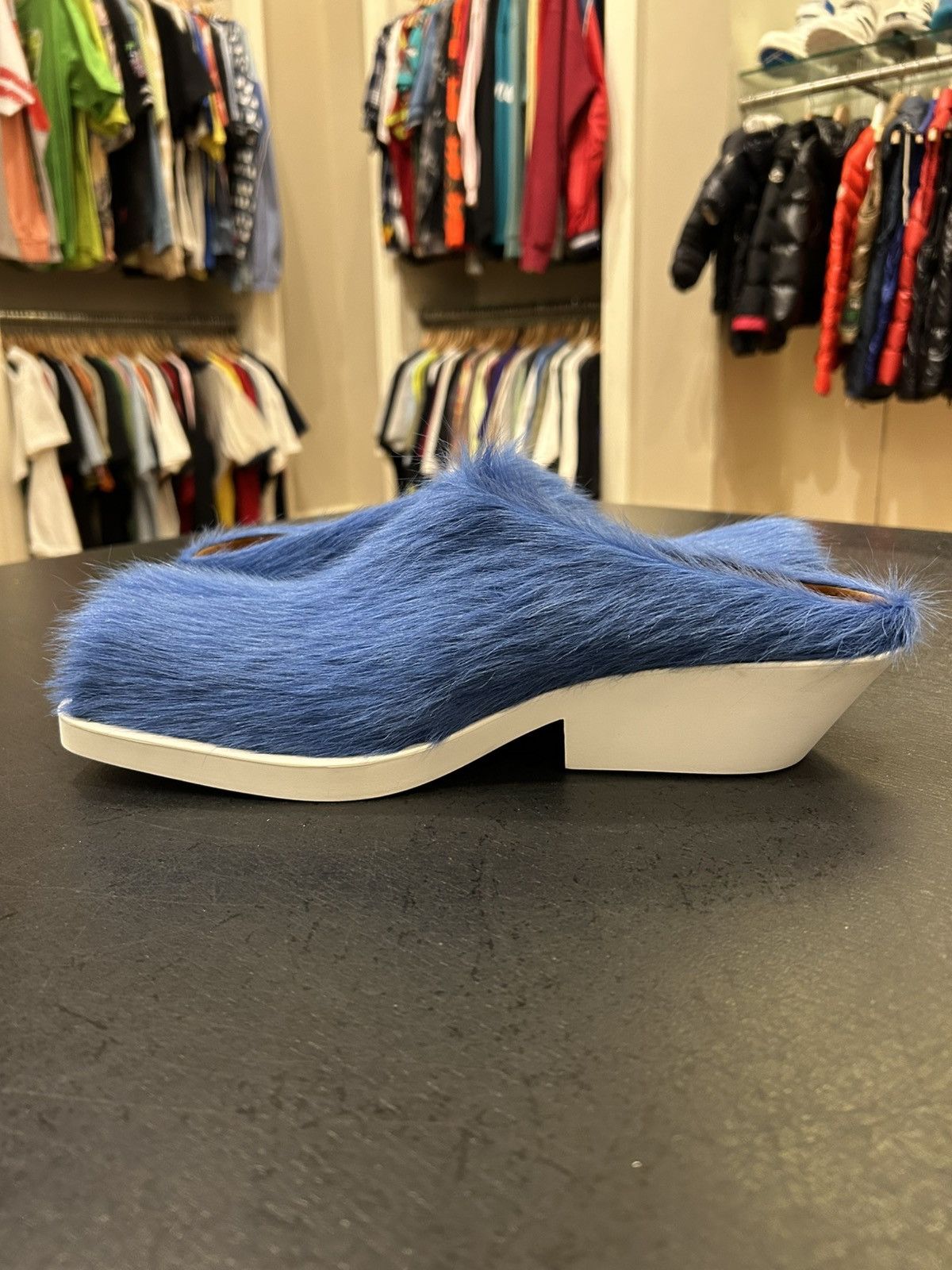 Marni Marni Mohair Slip On Loafer - Blue Size US 12 / EU 45 - 4 Thumbnail