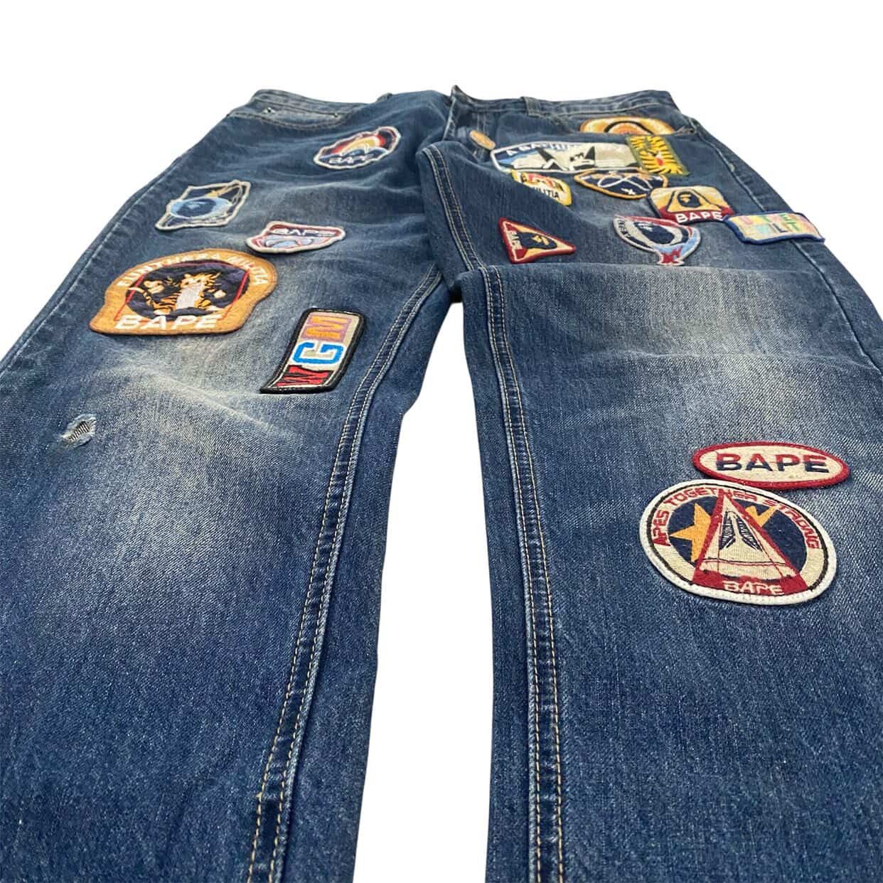 Bape BAPE Slim Fit Patch Work Jeans Size US 34 / EU 50 - 4 Thumbnail