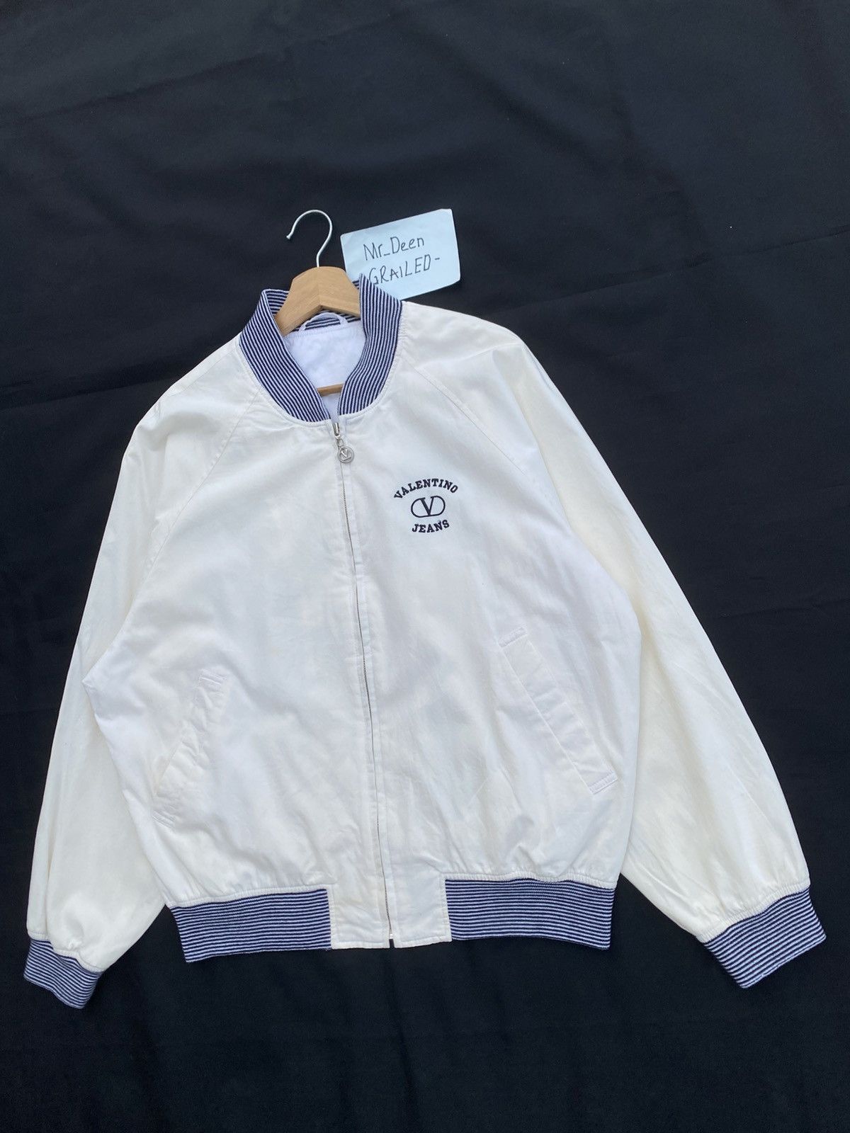 Valentino Rare Vintage Valentino Jeans Big Logo Cotton Jacket Size US M / EU 48-50 / 2 - 10 Thumbnail