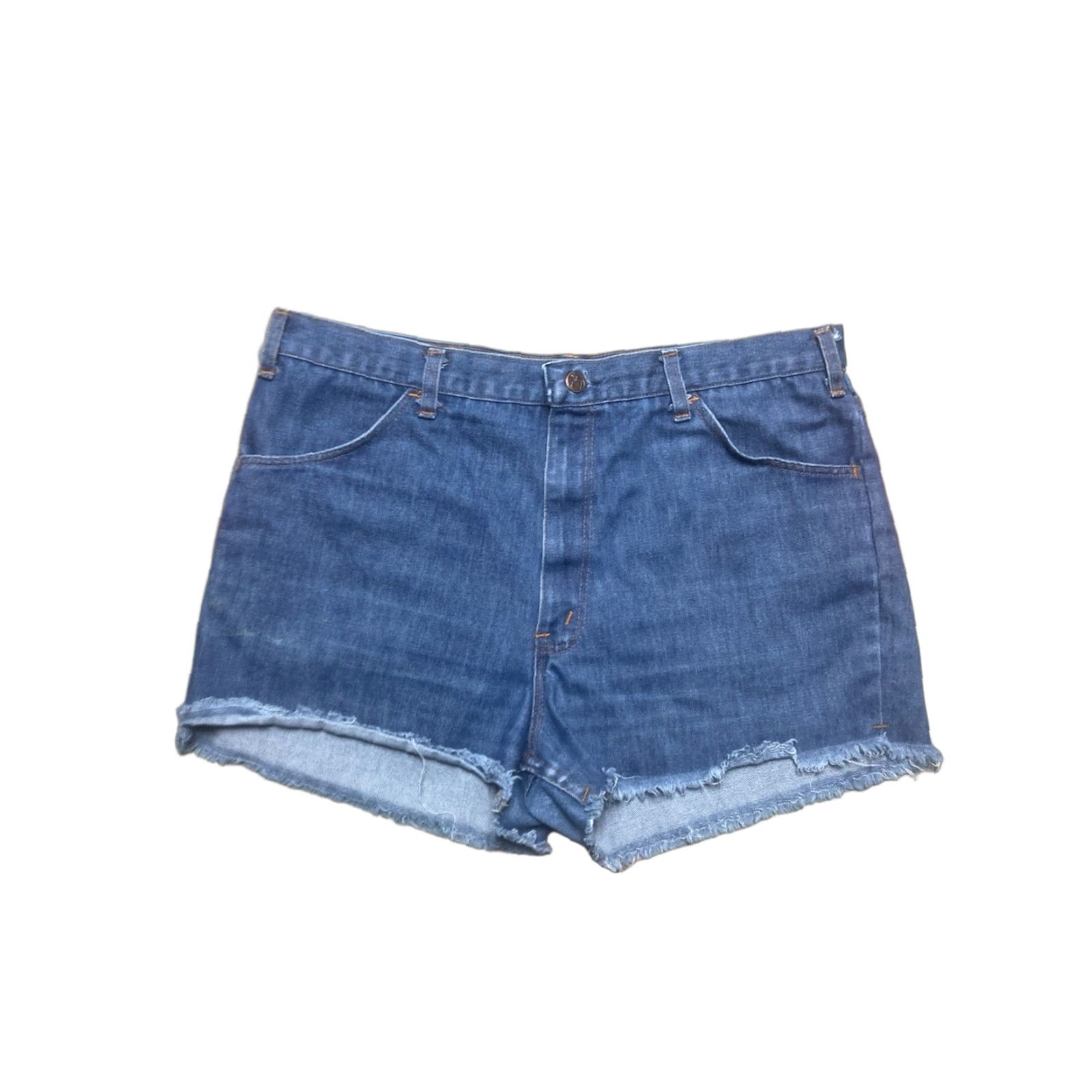 Sears VINTAGE Sears Jeans Shorts Cut Off Jorts 80s Denim 36 Mens Blue Size US 36 / EU 52 - 1 Thumbnail