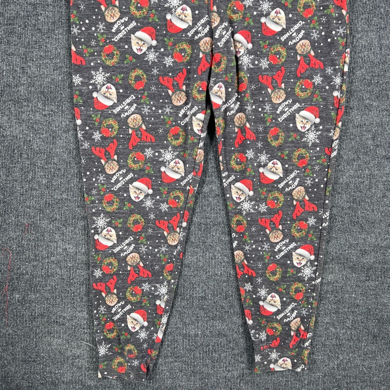 Fruit Of The Loom Fruit of the Loom Union Suit Christmas Cat Pajamas Womens 2X Size ONE SIZE - 3 Thumbnail