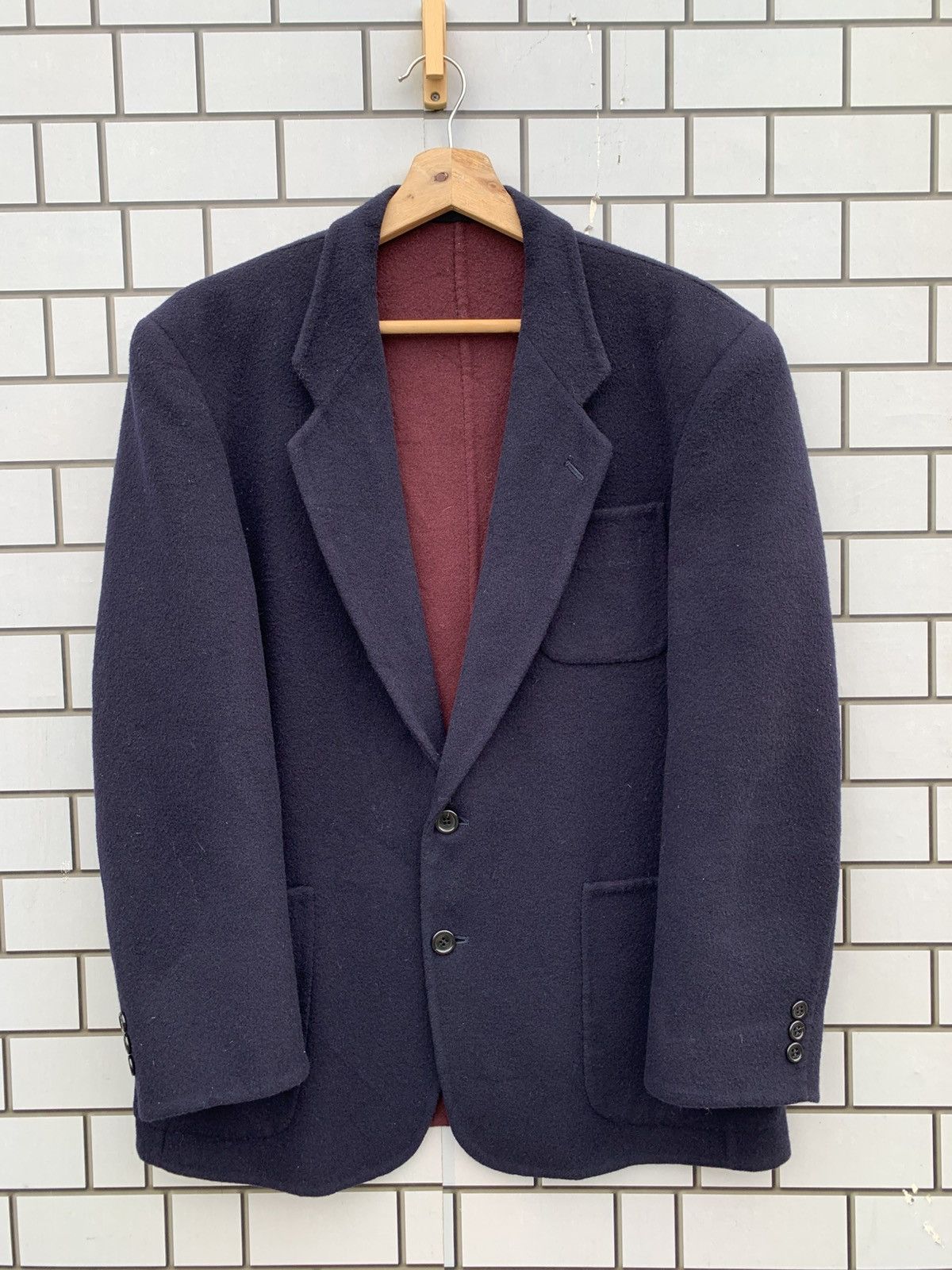 Yves Saint Laurent Vintage YVES SAINT LAURENT diffusion homme Blazer Size US M / EU 48-50 / 2 - 2 Thumbnail