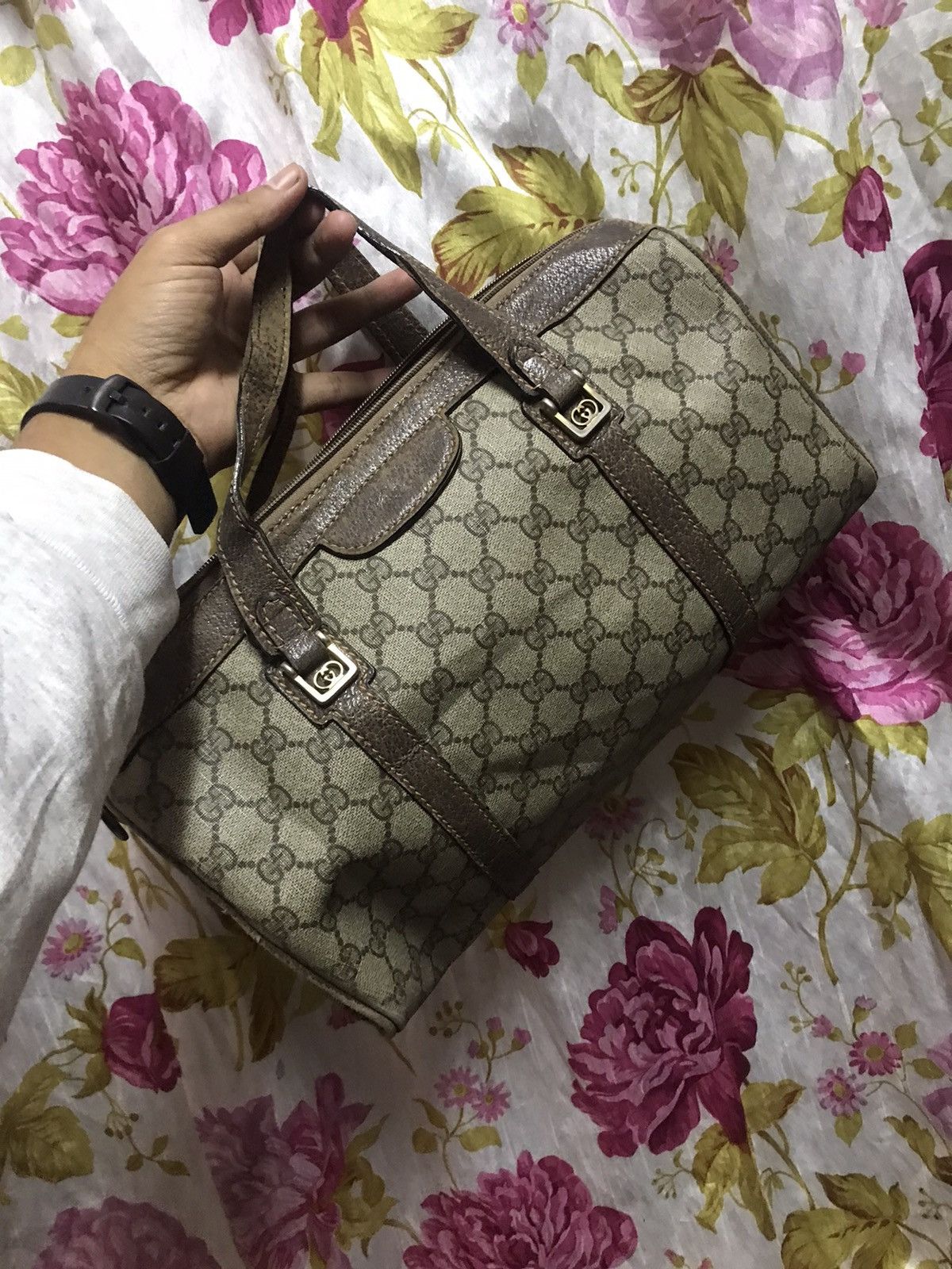 Gucci × Vintage Authentic Vintage Gucci Boston Bag Size ONE SIZE - 2 Thumbnail
