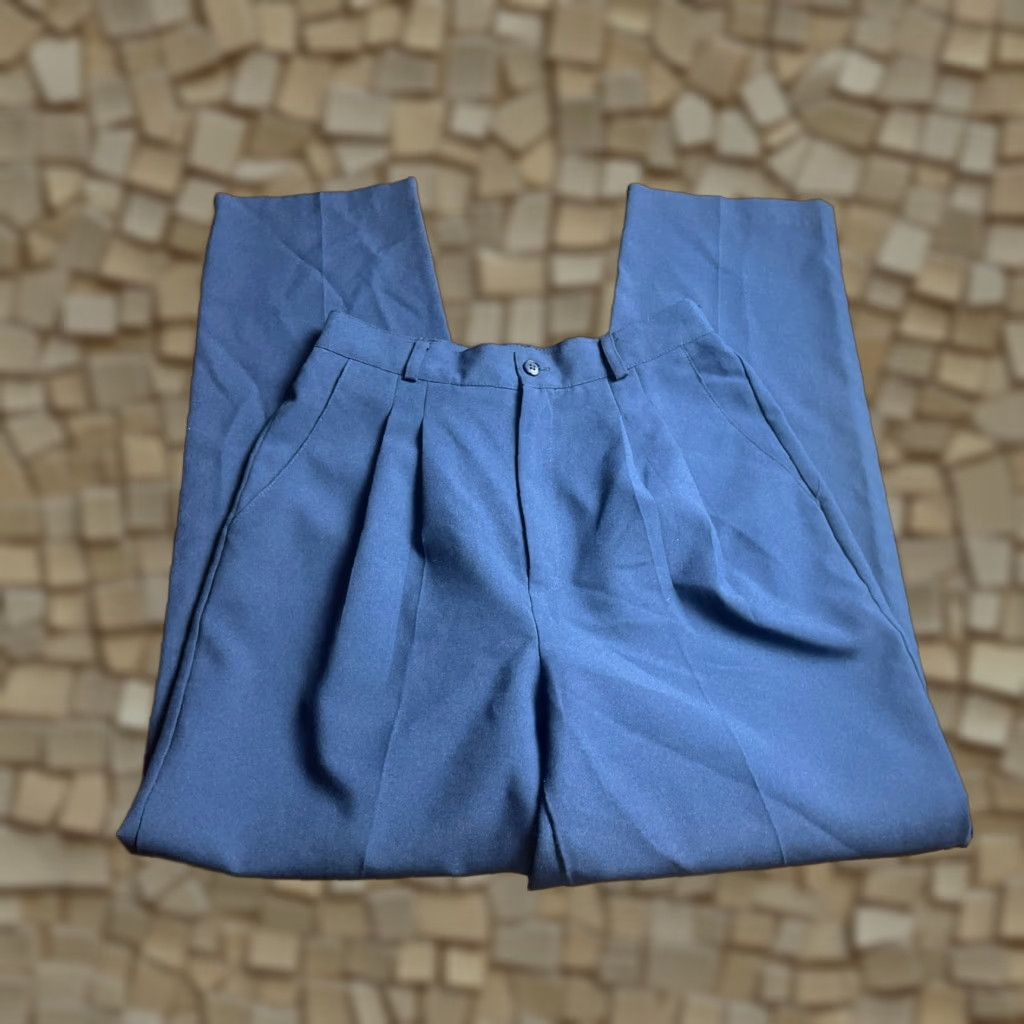 Vintage VINTAGE Briggs New York Pants Women Size 8 Navy Blue Dress Pants Pleated Size 30" / US 8 / IT 44 - 1 Thumbnail