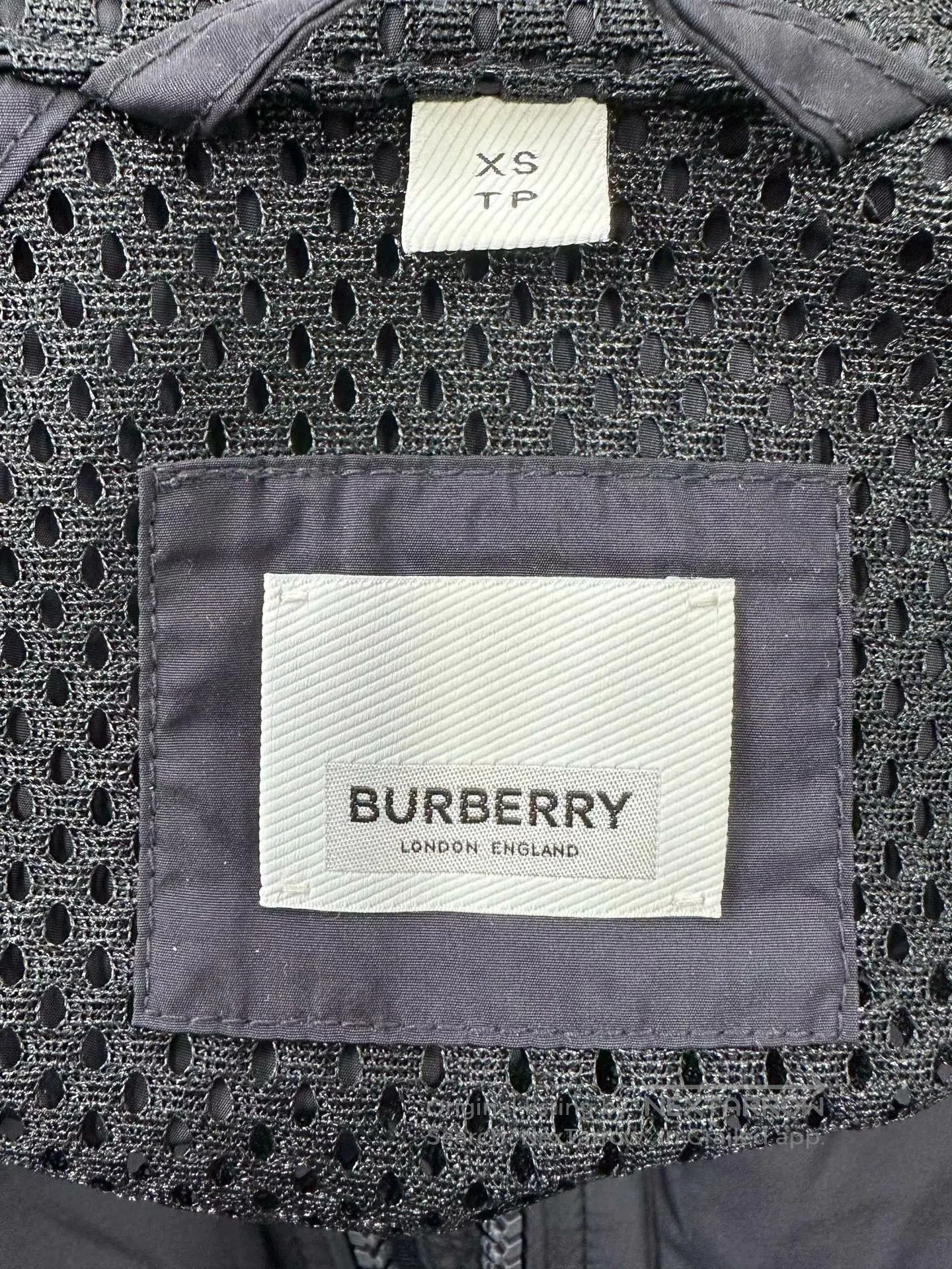 Burberry Burberry Navy Blue Sleeve Logo Zip-Up Windbreaker Jacket| Size XS / US 0-2 / IT 36-38 - 3 Thumbnail