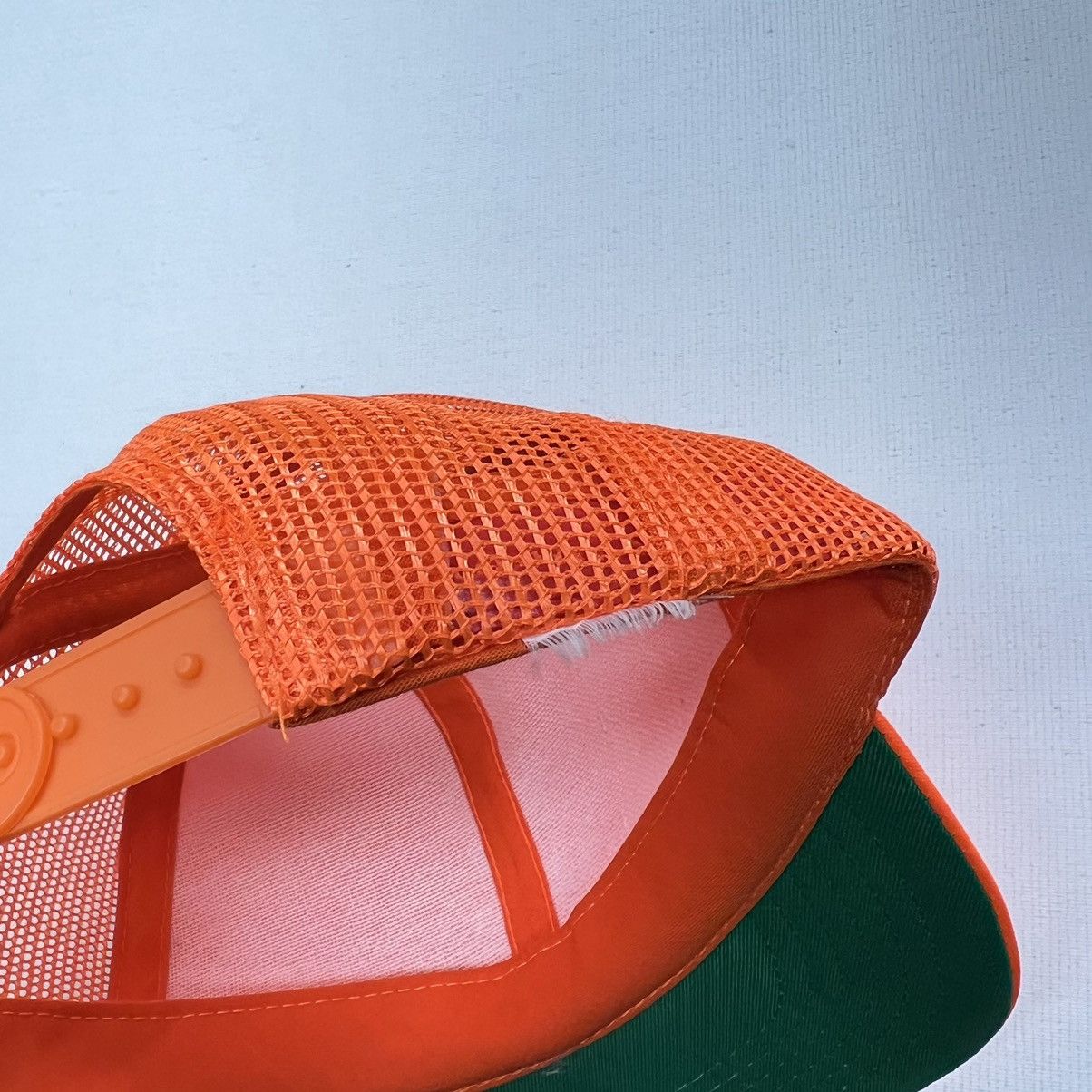 Vintage VTG Duck Bay Hat Cap Orange Trucker Hunting Outdoor Blaze Size ONE SIZE - 11 Thumbnail
