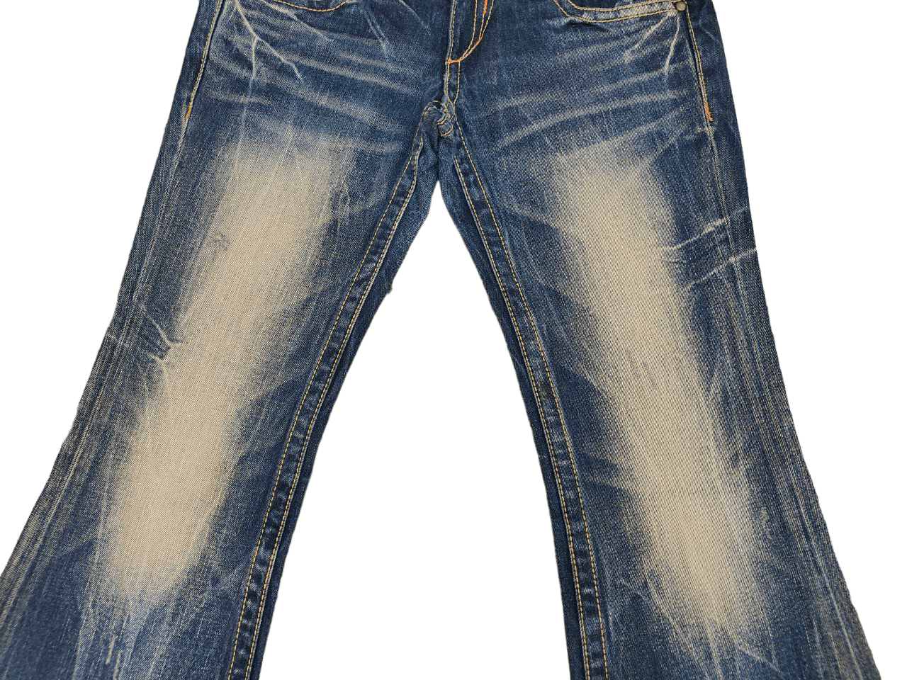Japanese Brand Lolita Flare Low Rise Denim Size 31" - 7 Thumbnail