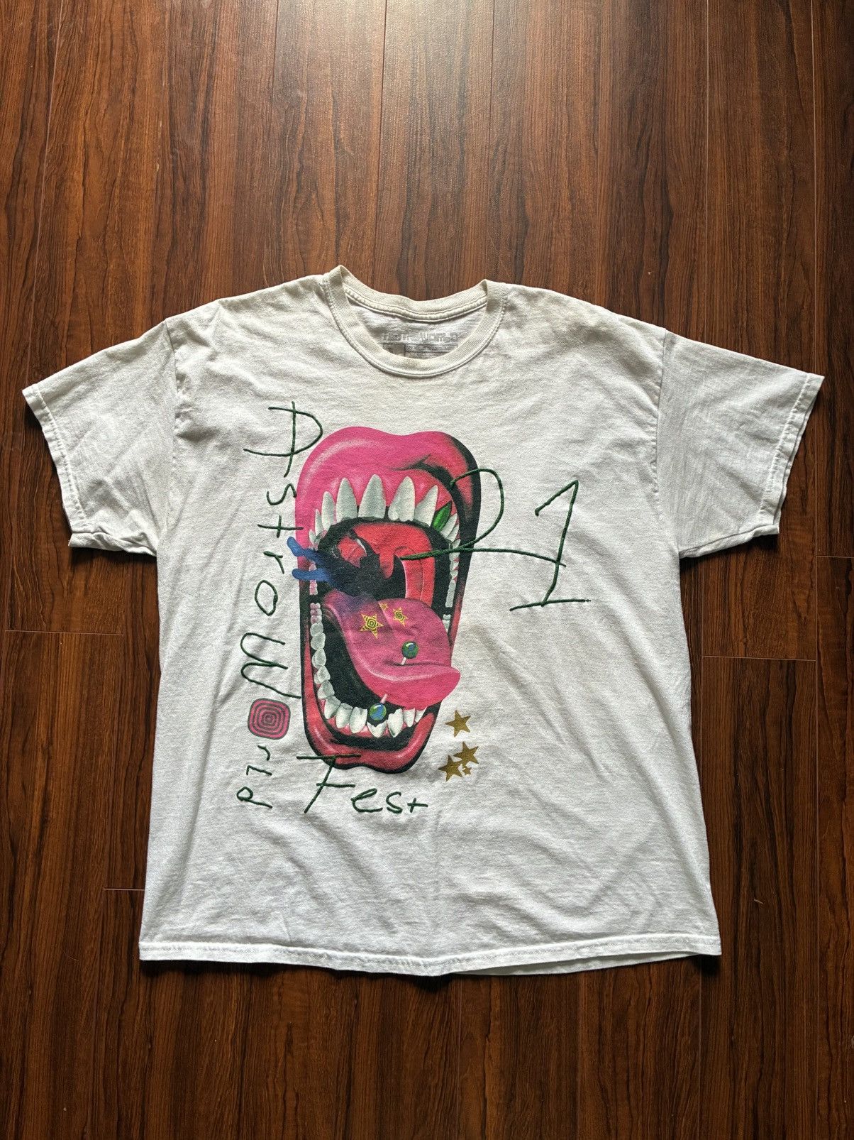 Other Travis Scott Astroworld Festival Graphic T Shirt White. L Size US L / EU 52-54 / 3 - 1 Thumbnail