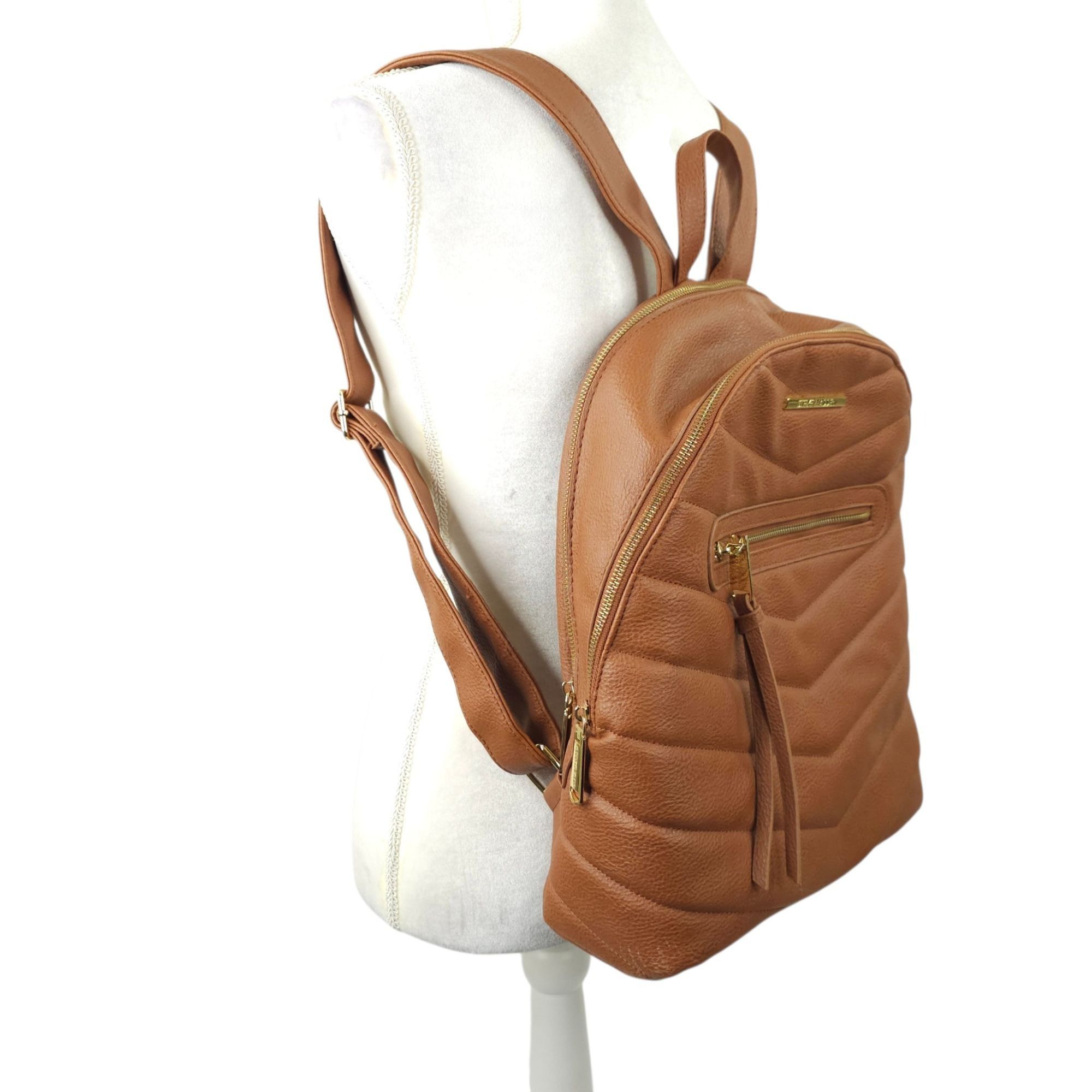Steve Madden Steve Madden Bejewel Backpack Chevron Quilting Faux Leather Size ONE SIZE - 4 Thumbnail