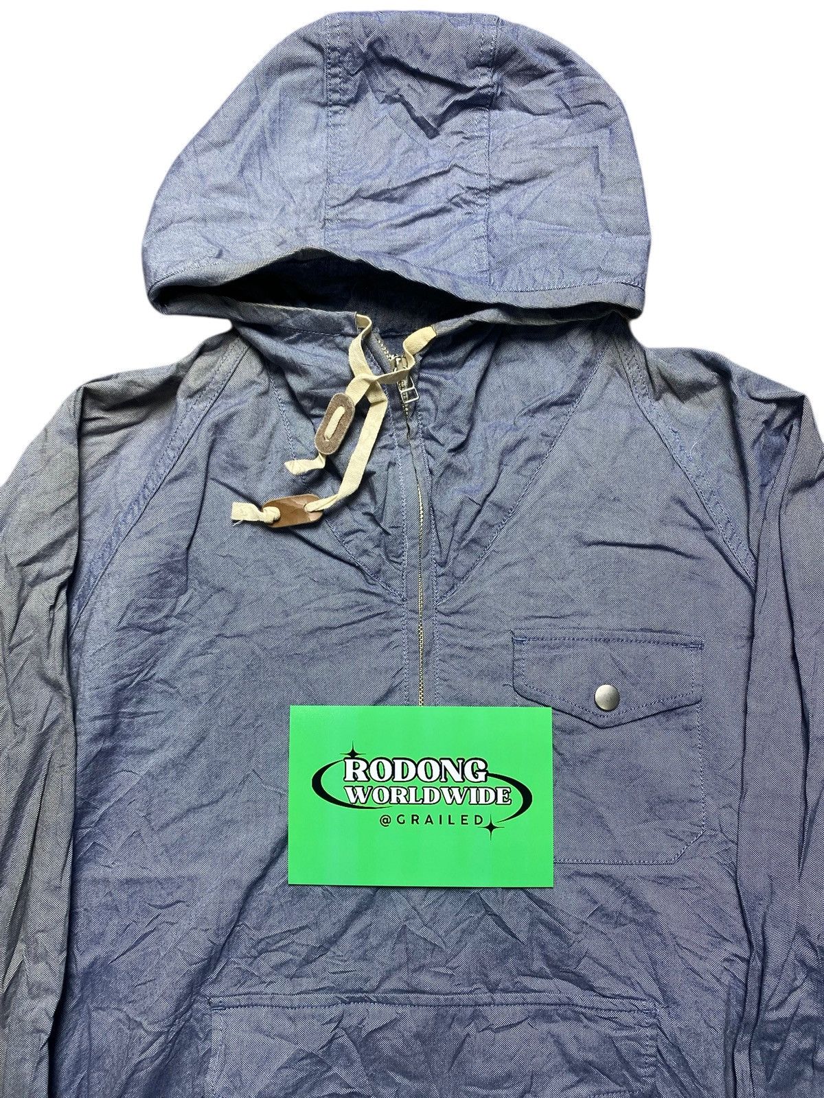 Global Work VINTAGE GLOBAL WORK JACKET HALF ZIPPER HOODIE Size US M / EU 48-50 / 2 - 3 Thumbnail