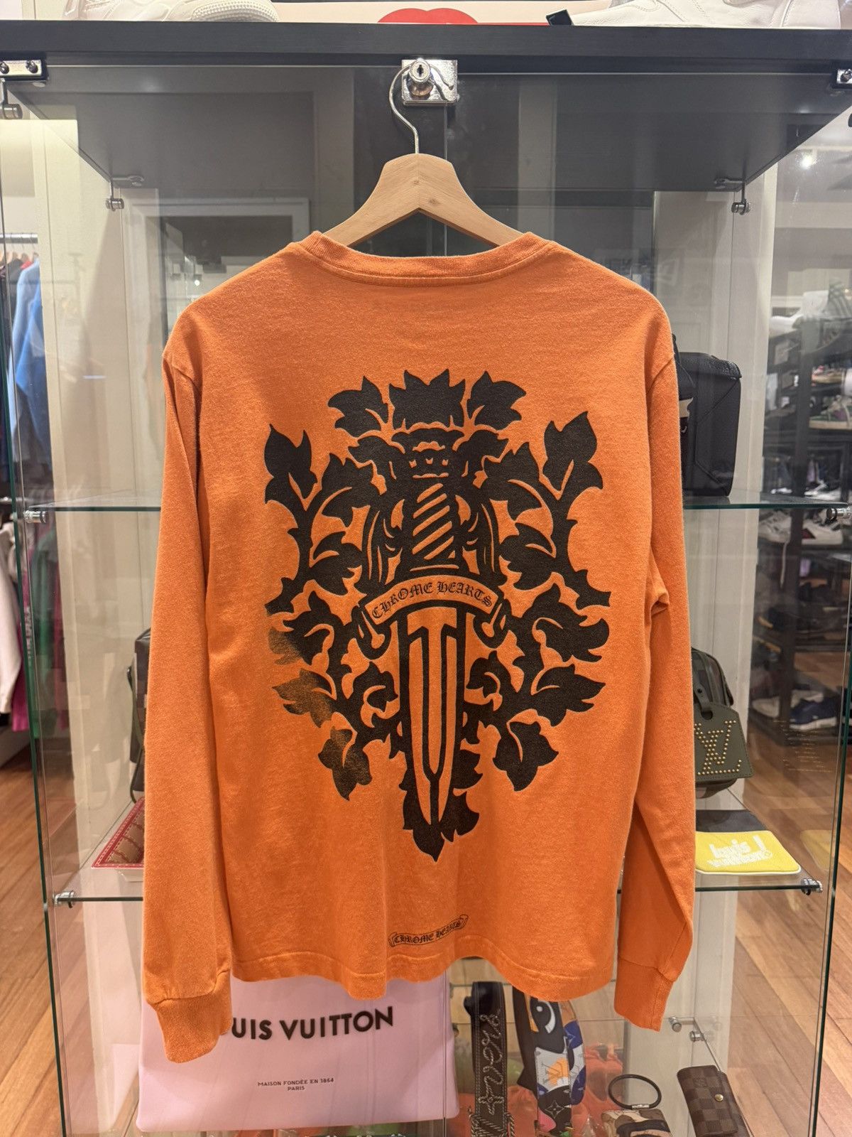 Chrome Hearts Chrome Hearts Vine Dagger LS Shirt - Orange Size US M / EU 48-50 / 2 - 2 Thumbnail