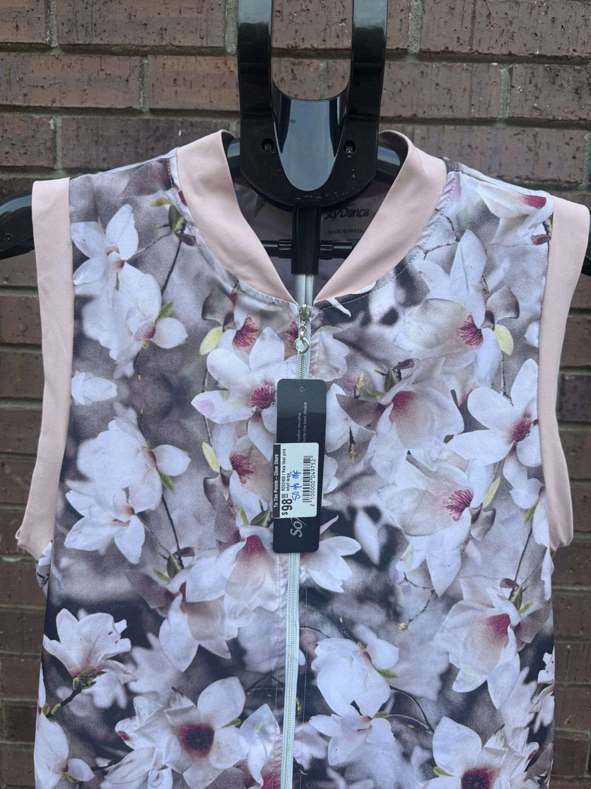 Other So Danca Kaia Vest Floral Flower Petal Pink Medium Dance Size M / US 6-8 / IT 42-44 - 2 Thumbnail
