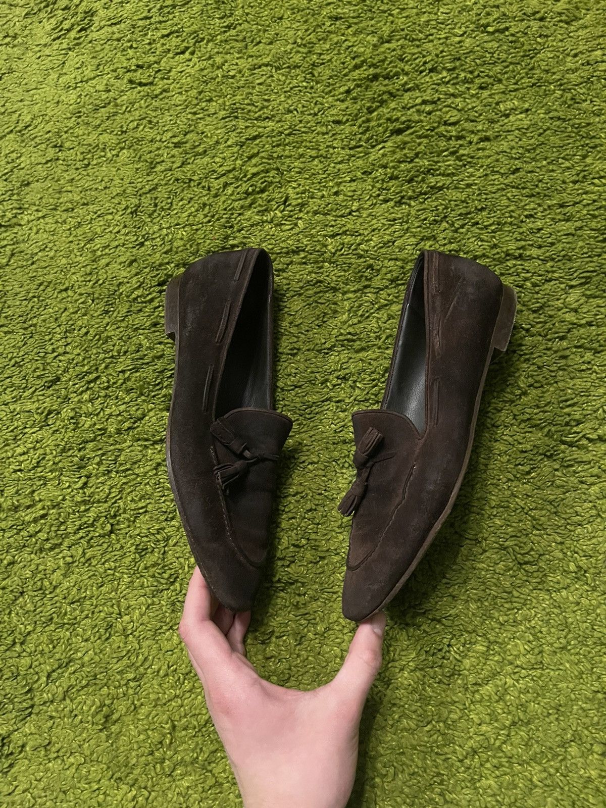 Loro Piana Loro Piana luxury real suede brown loafers shoes Size US 9 / IT 39 - 4 Thumbnail