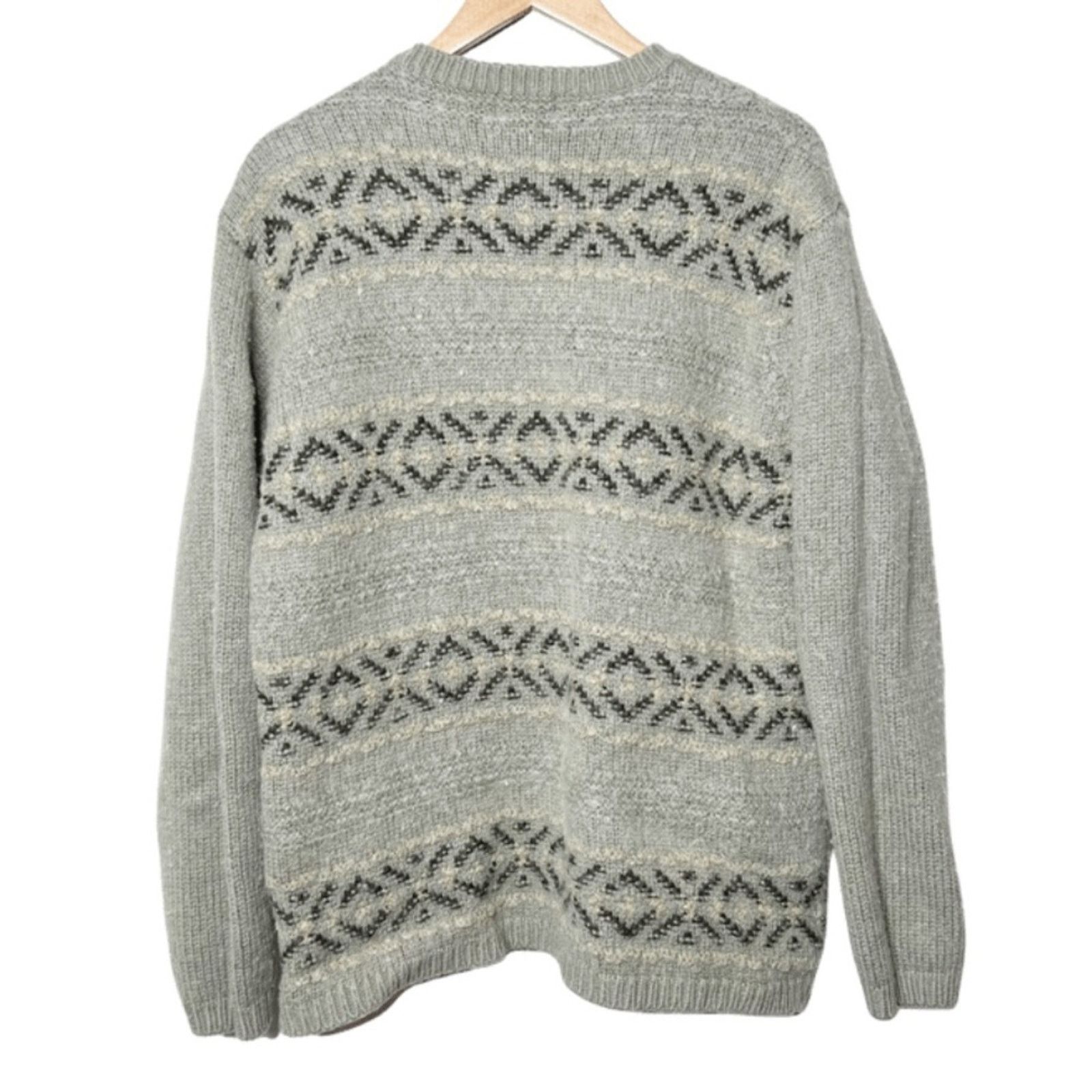 Liz Claiborne Liz Claiborne Vintage Wool Blend Aztec Knit Sweater Size XL / US 12-14 / IT 48-50 - 9 Thumbnail
