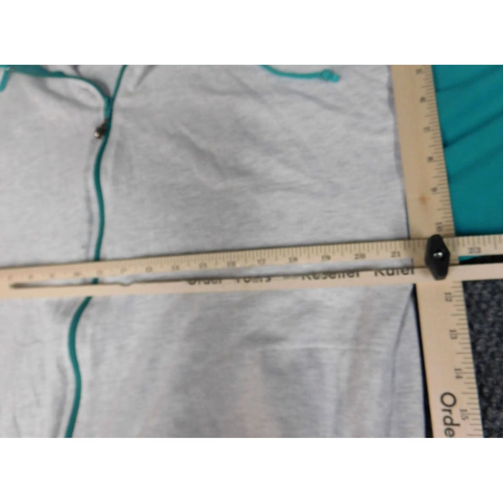 Vintage Russell Womens Jacket L Gray Zip stretch athletic Coat Cotton Blend Floral Knit Formal Womens Size L Gray Stretch Size L / US 10 / IT 46 - 6 Thumbnail