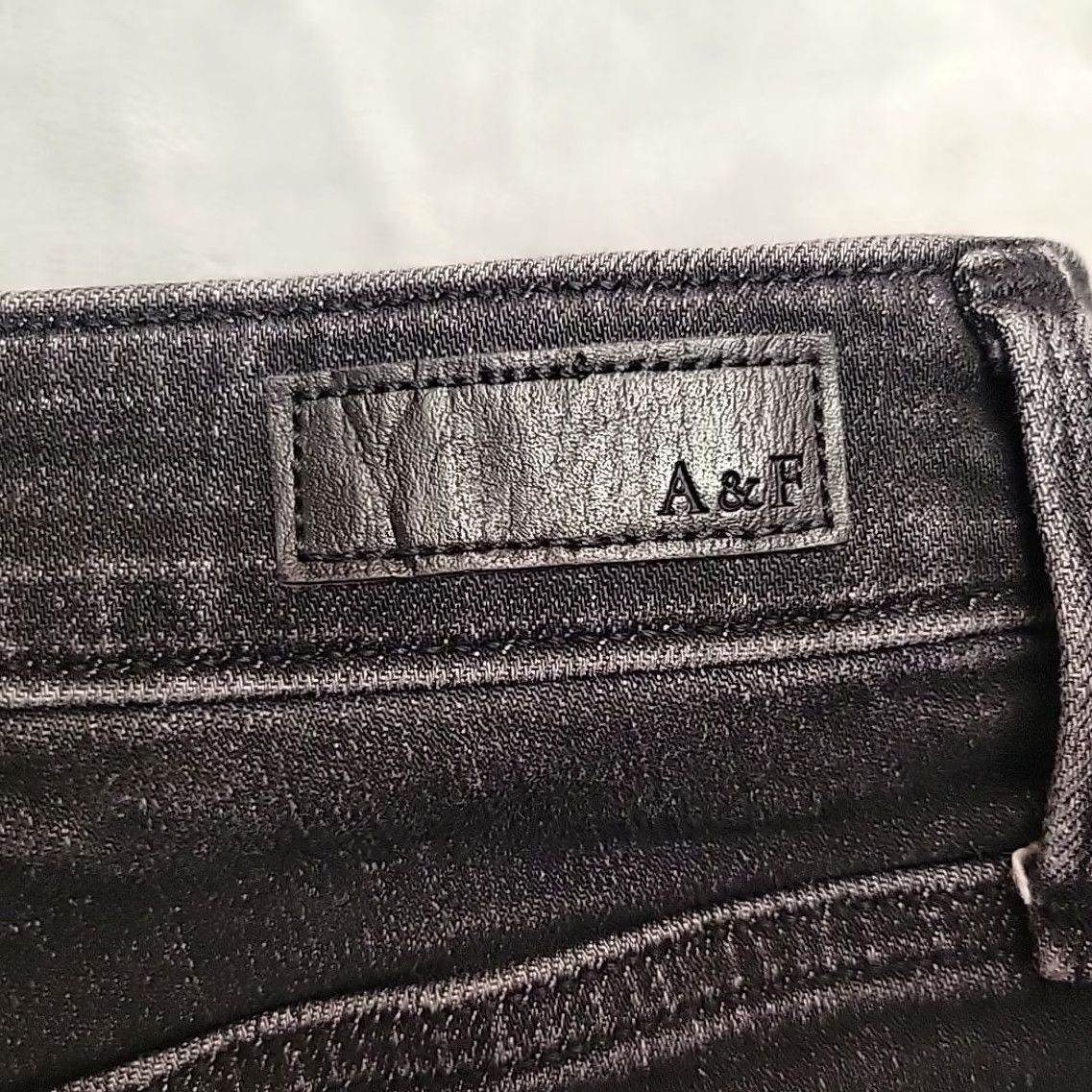 Abercrombie & Fitch Abercrombie & Fitch Shorts Women 26 Black Denim Simone Booty Biker Y2K Mini Shirt Size 26" / US 2 / IT 38 - 5 Thumbnail