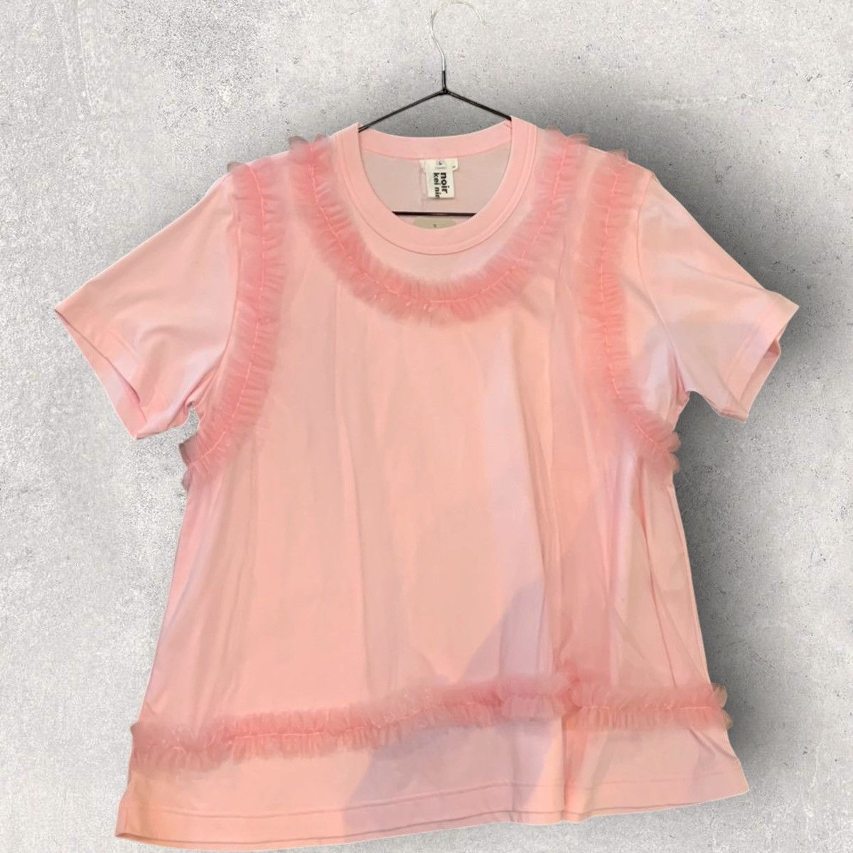 Noir Kei Ninomiya SS21 Layer Ruffle T Shirt Size L / US 10 / IT 46 - 1 Thumbnail