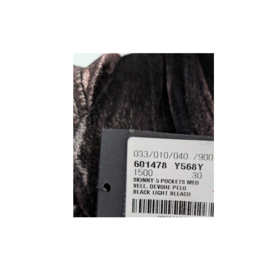 Saint Laurent Paris o1rshd1 Skinny 5 Pockets Pants Devore Pelo Black Light Beach Size US 30 / EU 46 - 19 Thumbnail