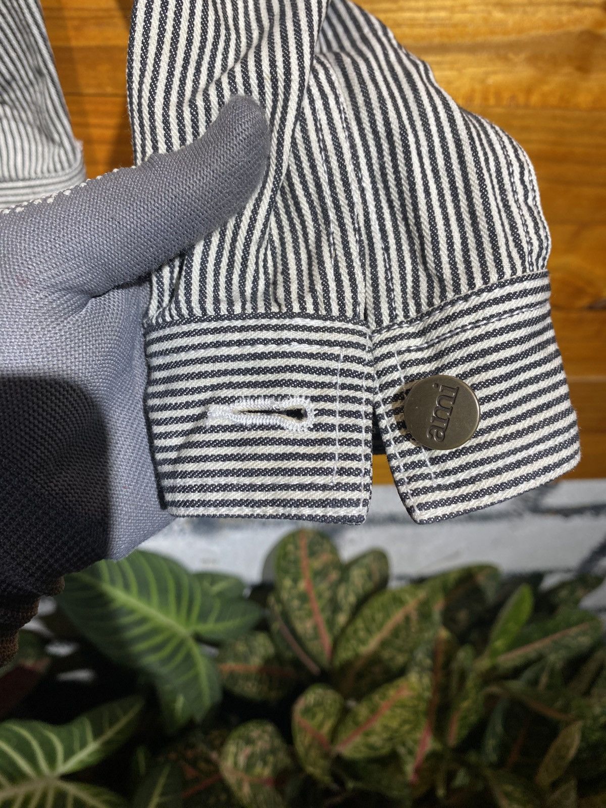 AMI Ami Alexandre Mattiussi Stripe Denim Jacket French Designer Size US M / EU 48-50 / 2 - 10 Thumbnail