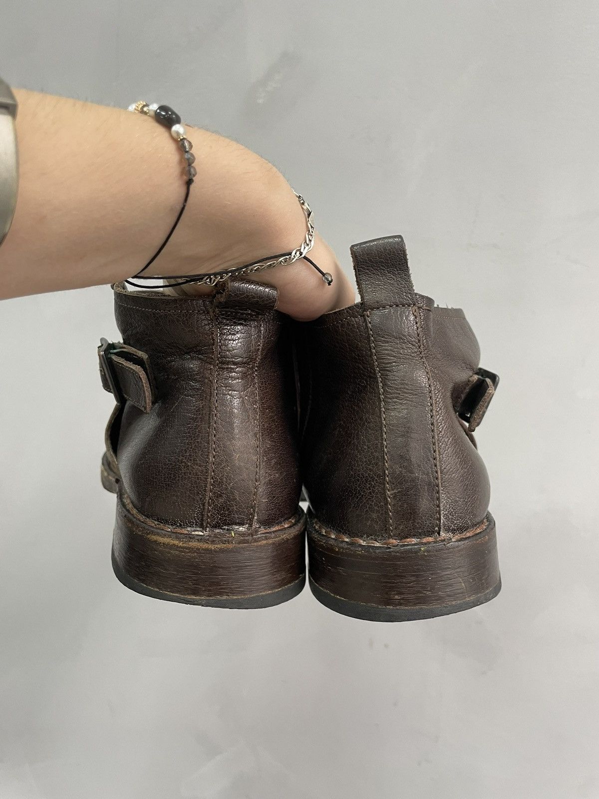 MoMA Leather ankle moma boots 90s hype avant garde Size US 8 / EU 41 - 3 Thumbnail