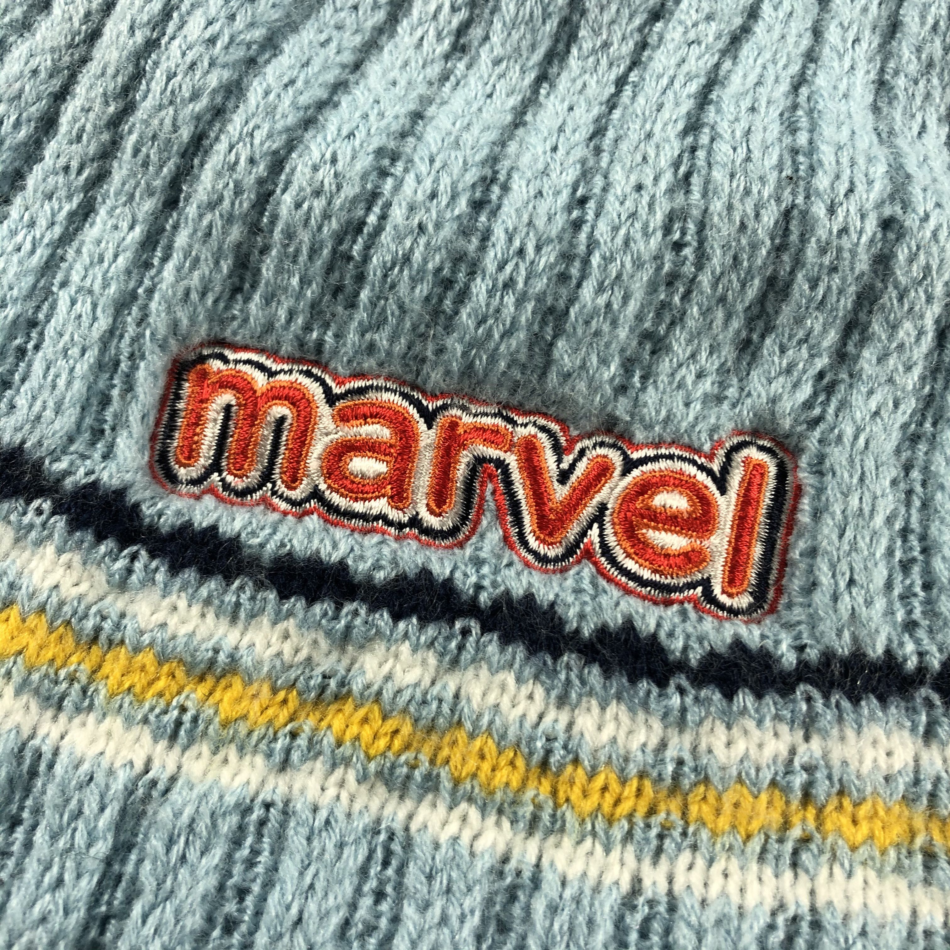 Marvel Comics × Vintage Marvel 1998 Beanie Snow Hat Snow Cap -D541 Size ONE SIZE - 4 Thumbnail