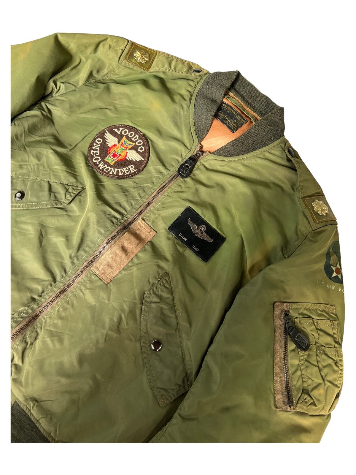 Buzz Rickson's VERY RARE VINTAGE JACKET FLIGHT BOMBER L2B BUZZ RICKSON Size US L / EU 52-54 / 3 - 3 Thumbnail