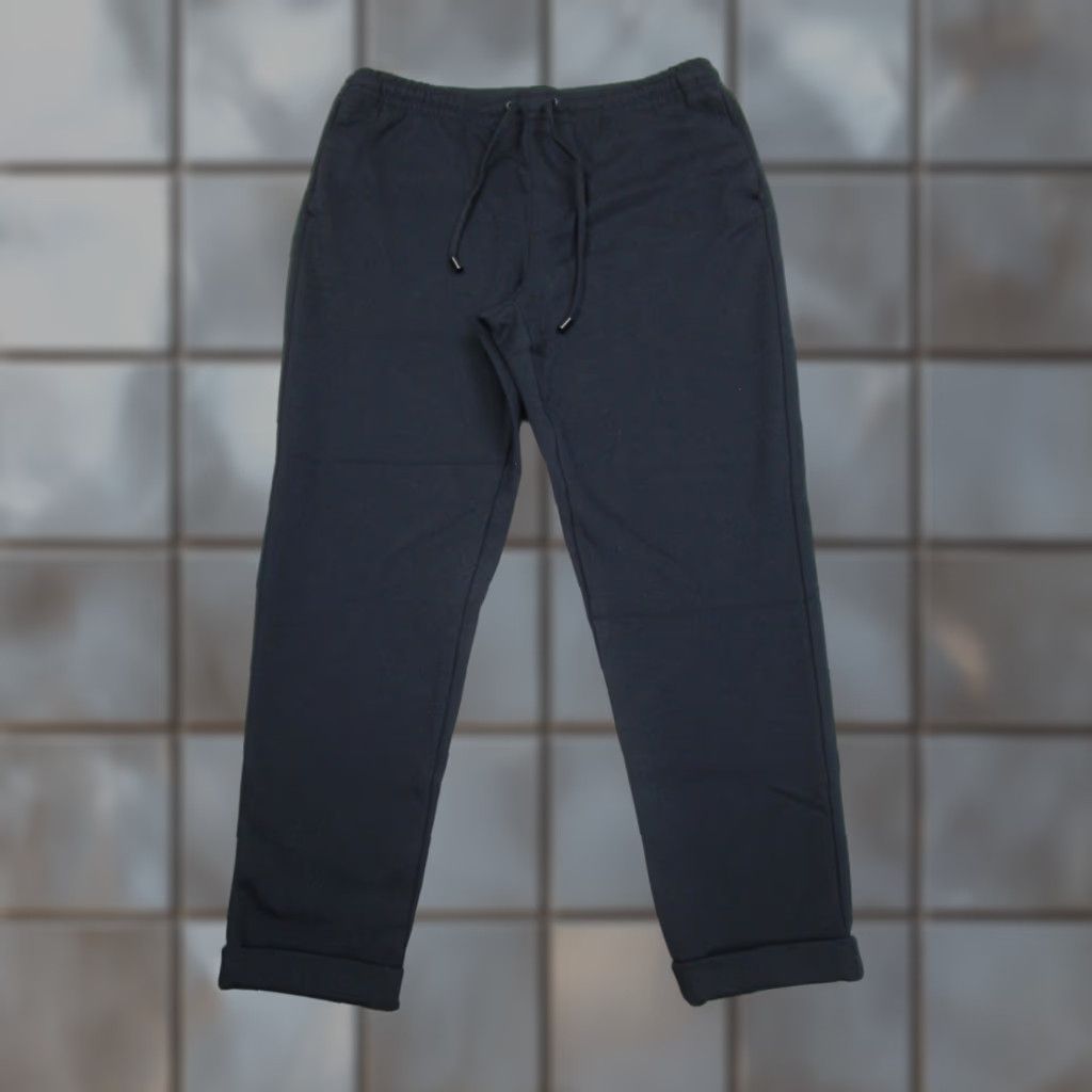 Zara Zara Pants Mens L Blue Ankle 32 Slim Tapered Regular PA Nts Drawstring Elastic Waist Pockets Size US 33 - 1 Thumbnail