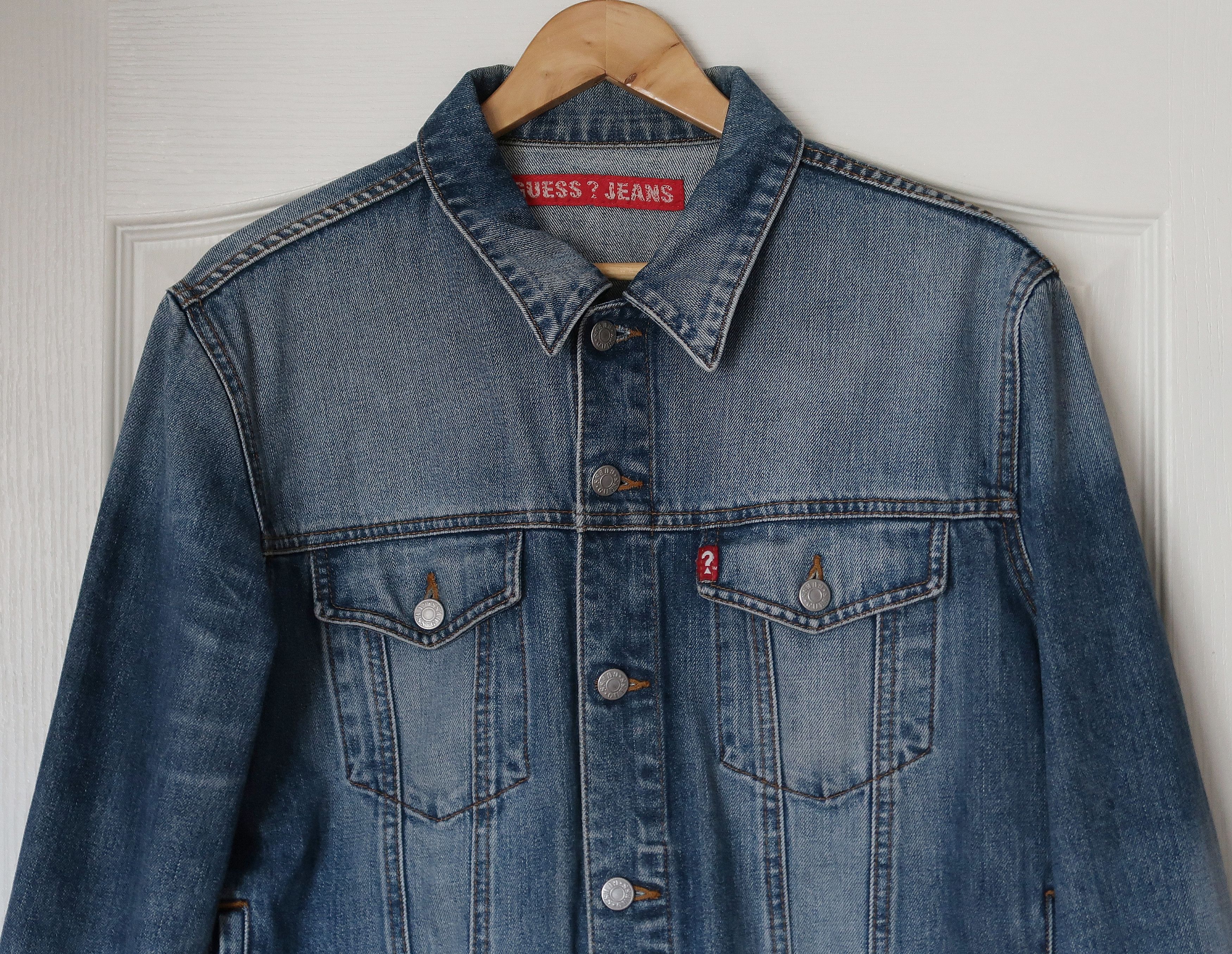 Guess × Vintage Vintage Jeans Denim Vintage Blue Trucker Jacket Size US XL / EU 56 / 4 - 3 Thumbnail