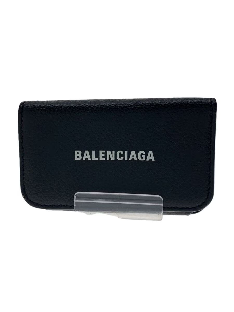 Balenciaga Balenciaga Leather Key Case Black Size ONE SIZE - 1 Thumbnail