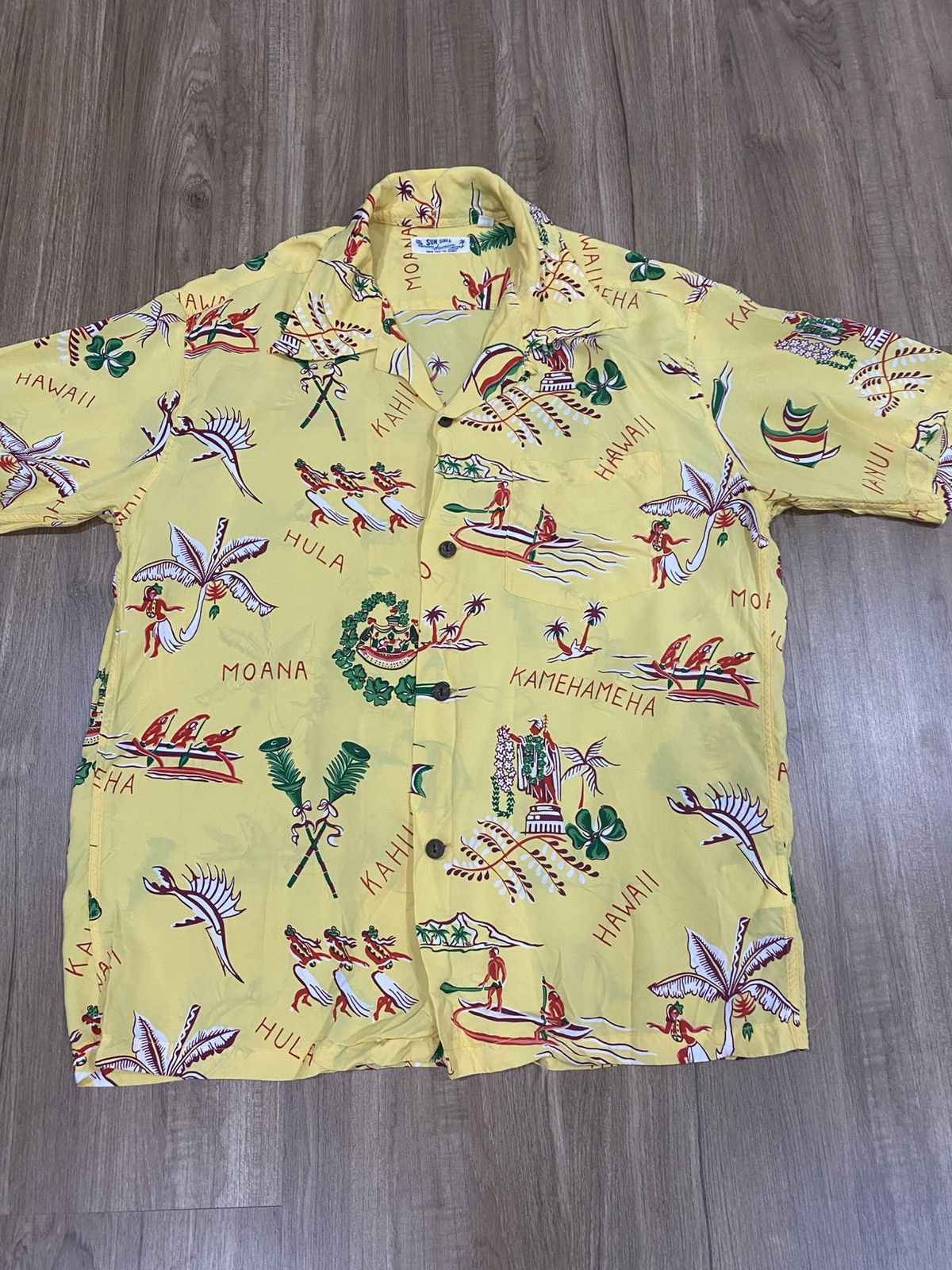 Sun Surf Sun Surf kamehameha over print rayon shirt Size US M / EU 48-50 / 2 - 1 Thumbnail