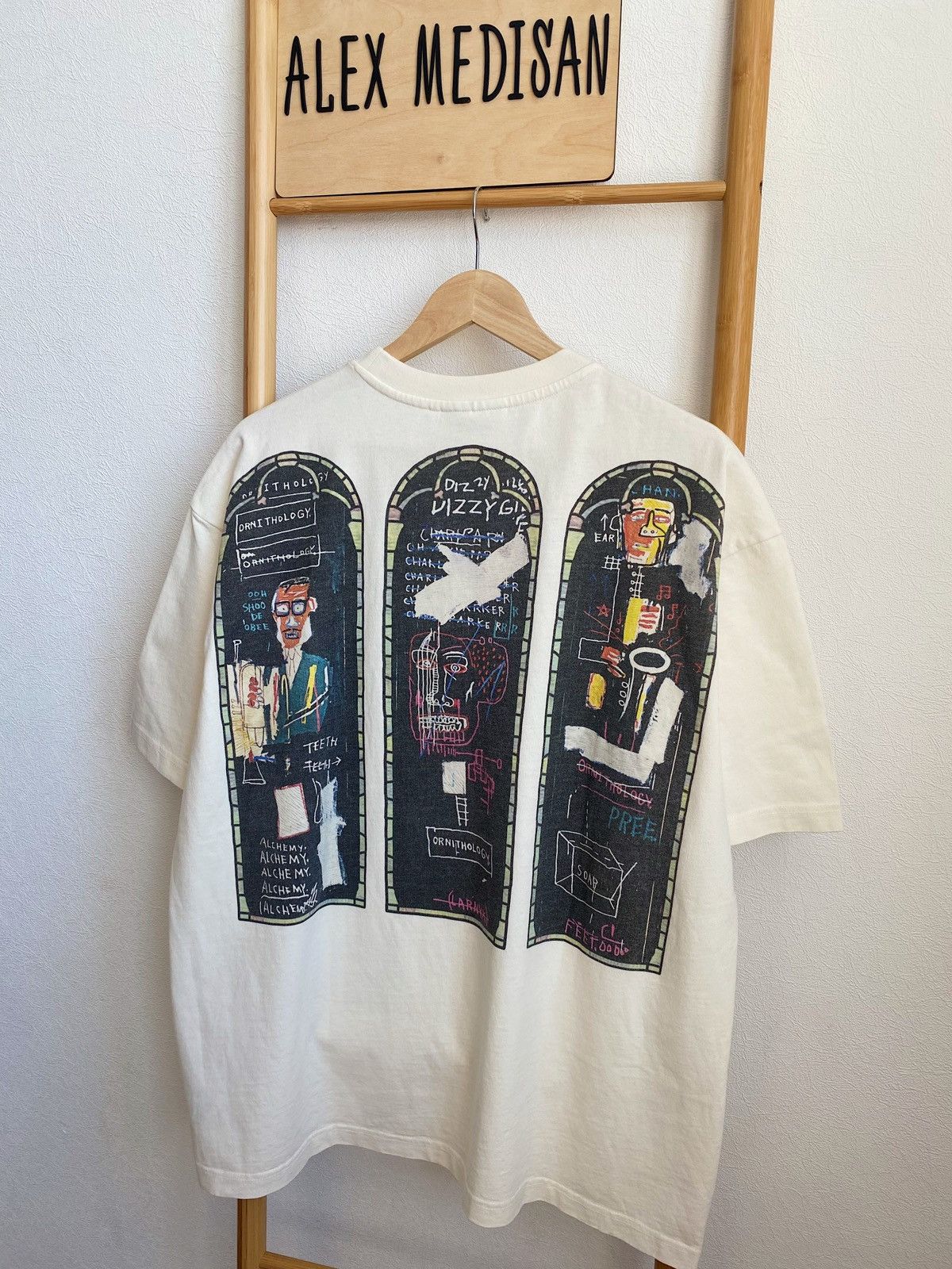 H&M × Jean-Michel Basquiat × Who Decides War WHO DECIDES WAR x BASQUIAT x H&M RELAXED FIT COTTON T-SHIRT Size US L / EU 52-54 / 3 - 13 Thumbnail