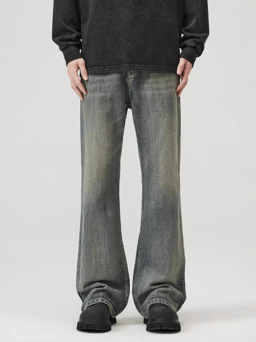 Japanese Brand × Jean American washed distressed baggy bootcut jeans Size US 32 / EU 48 - 1 Thumbnail