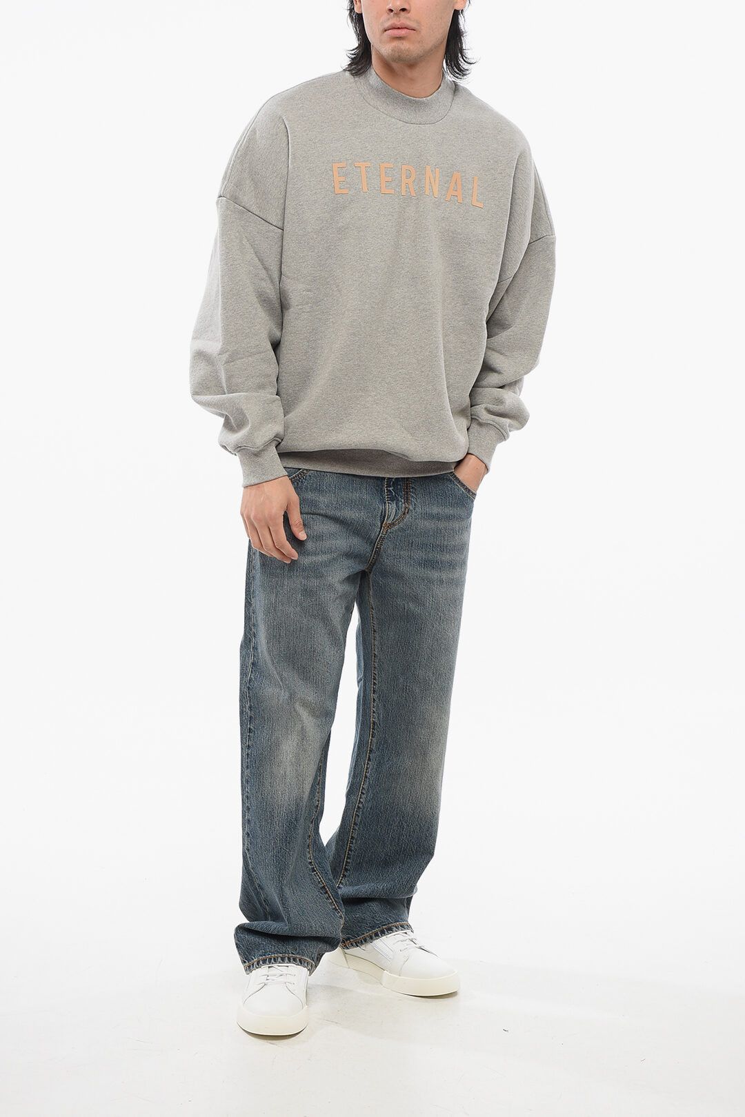 Fear of God og1mm0825 Brushed Cotton Eternal Sweatshirt in Grey Size US XS / EU 42 / 0 - 4 Thumbnail