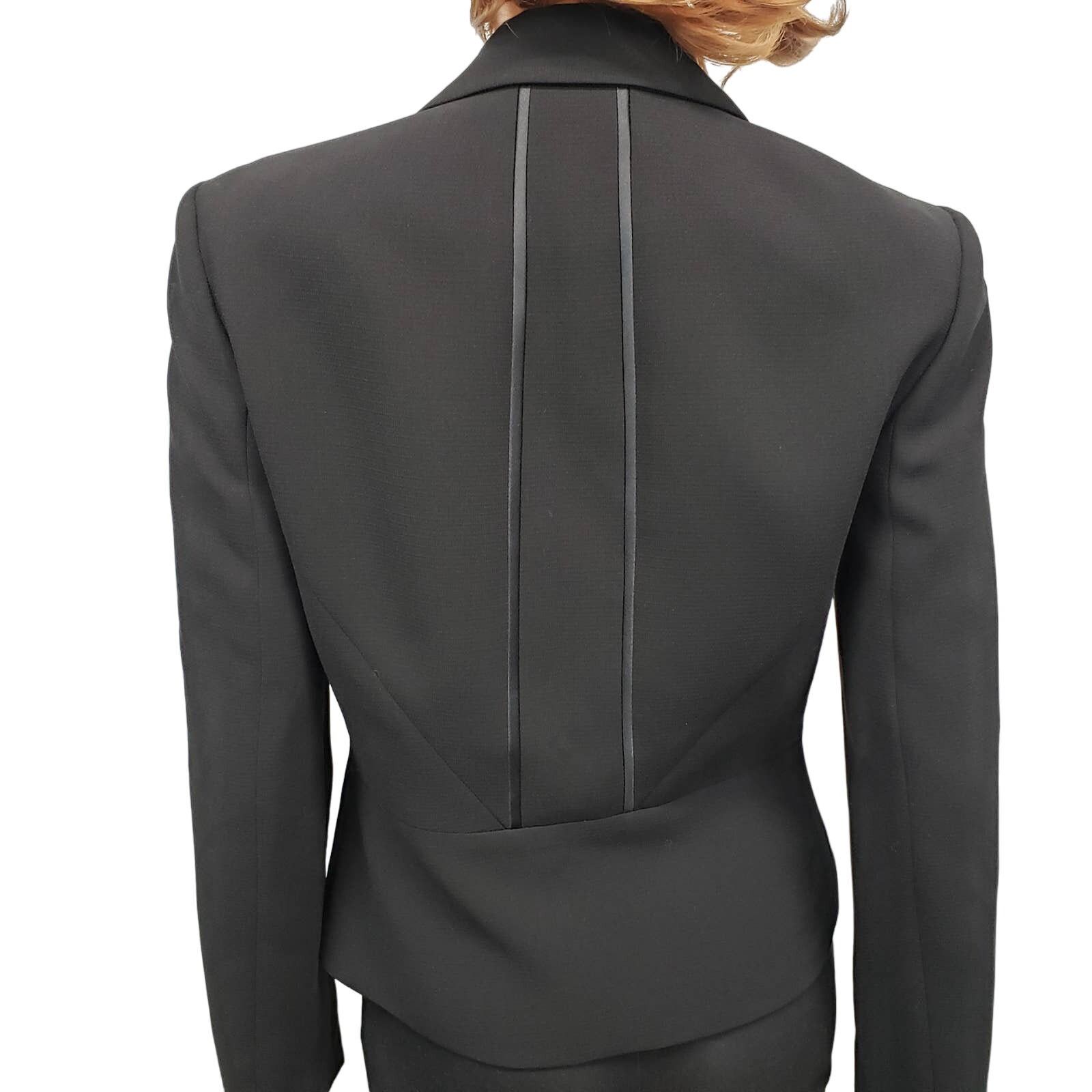 Calvin Klein NWT Calvin Klein Blazer Jacket Black Piping 3 Button Size S / US 4 / IT 40 - 6 Thumbnail