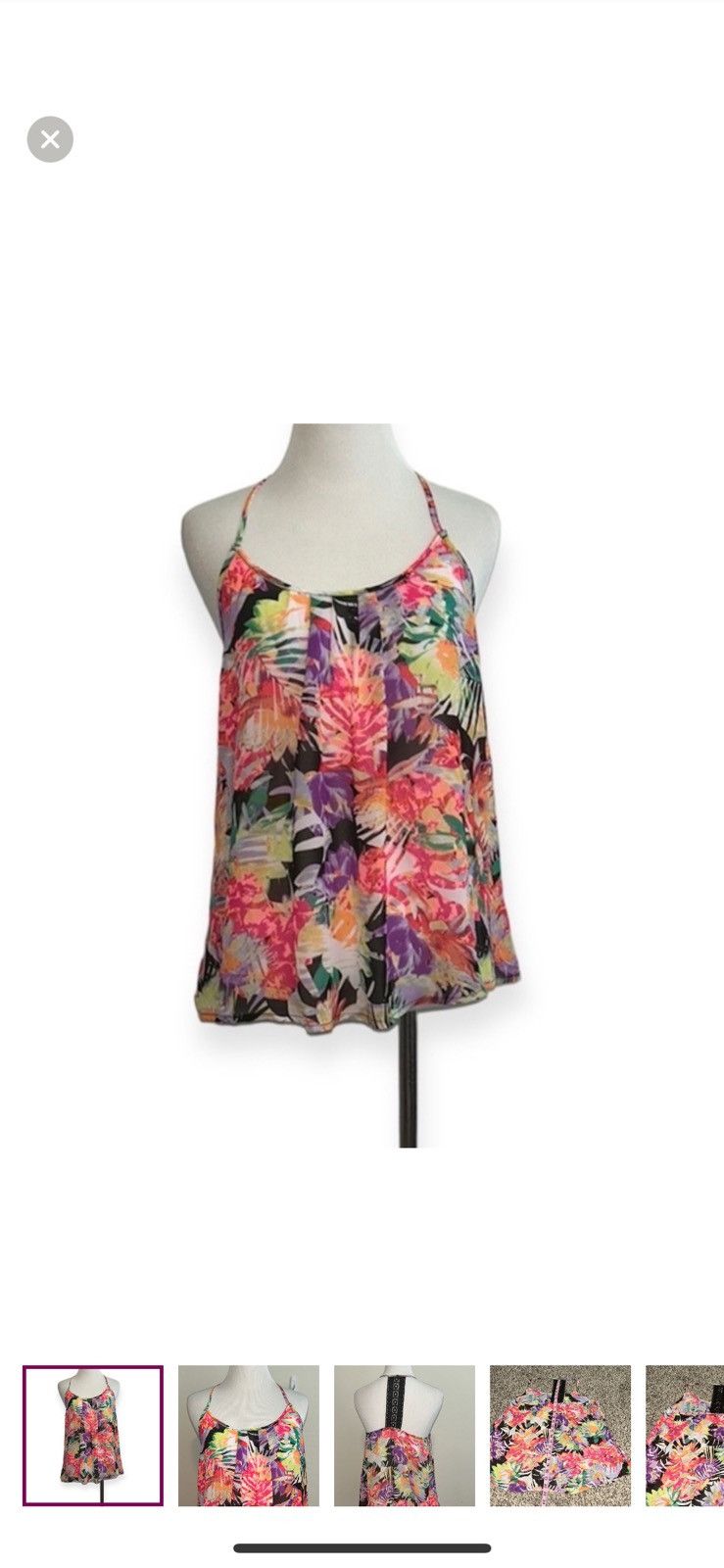 Arizona Jean Co. Arizona Jean co small floral tank top Size S / US 4 / IT 40 - 1 Thumbnail
