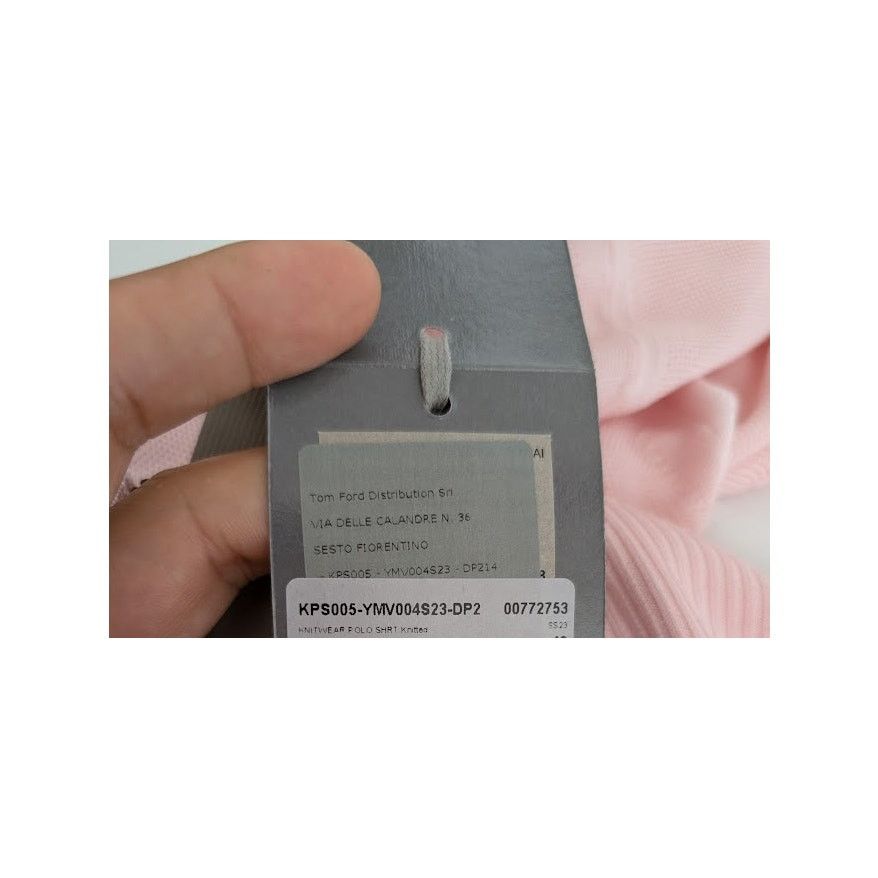 Tom Ford o1rshd1 Knitwear Polo Shirt Knitted in Pink Size US M / EU 48-50 / 2 - 11 Thumbnail